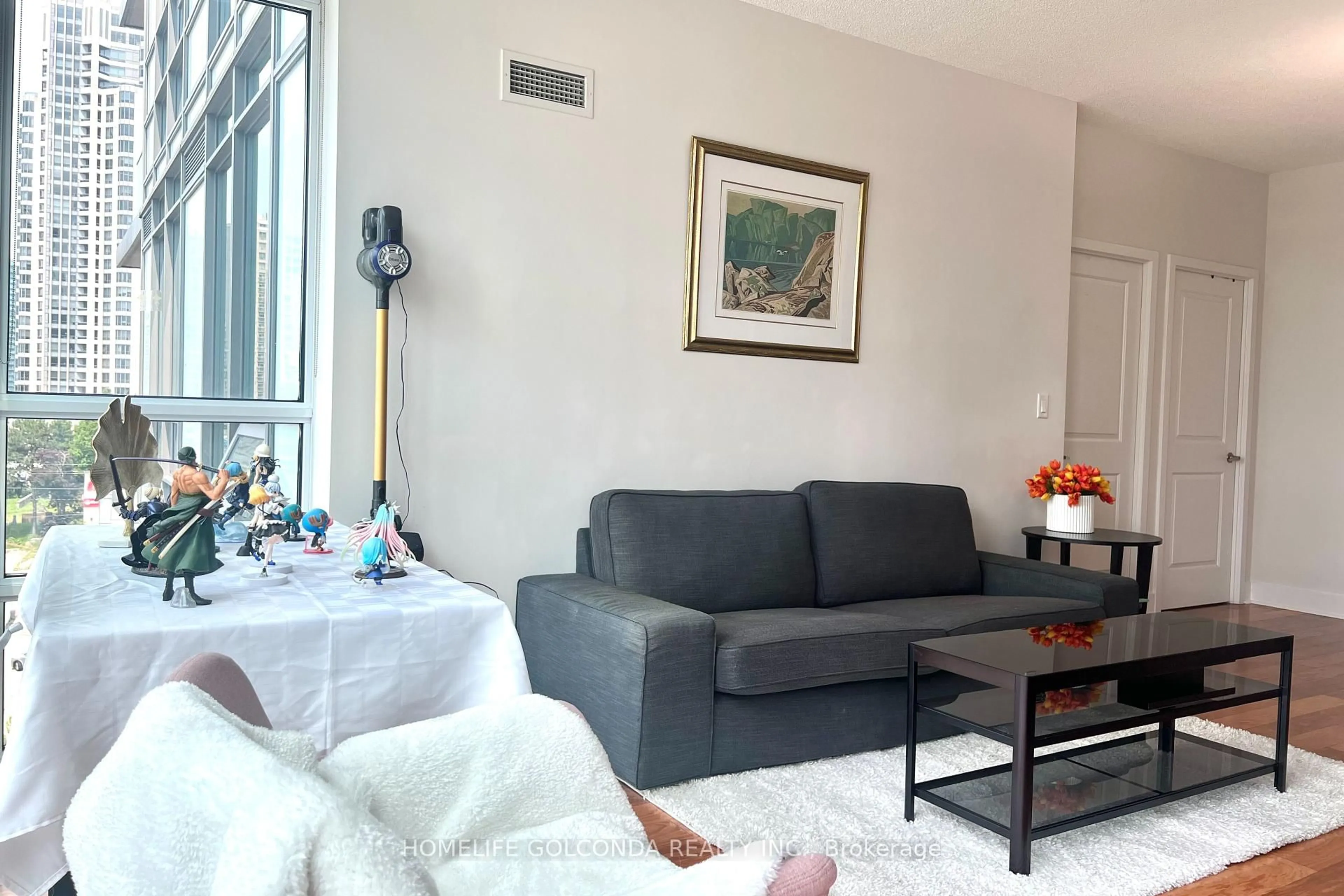 Living room with furniture, unknown for 26 Norton Ave #801, Toronto Ontario M2N 0C6