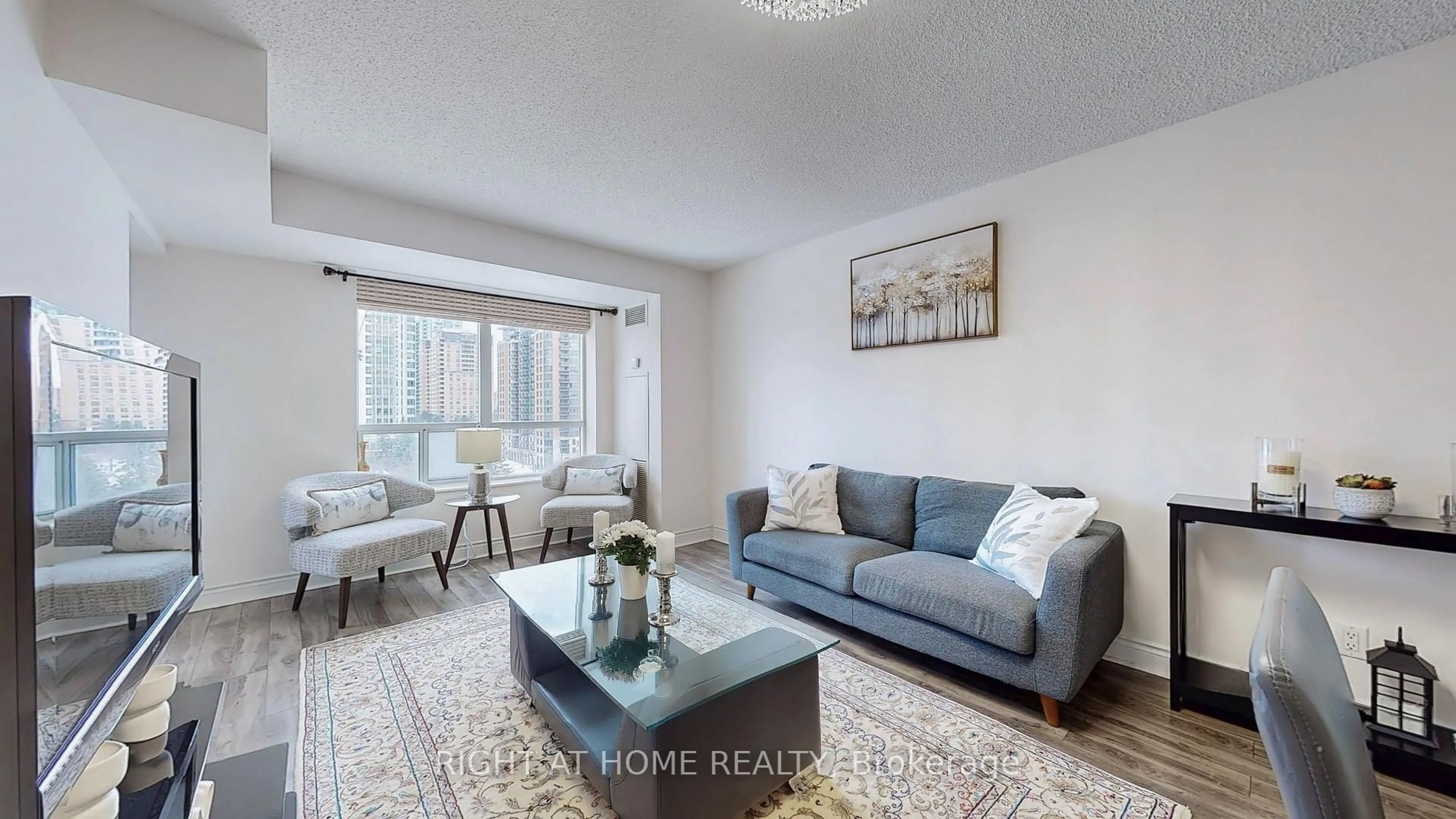 Living room with furniture, unknown for 8 Mckee Ave #901, Toronto Ontario M2N 7E5