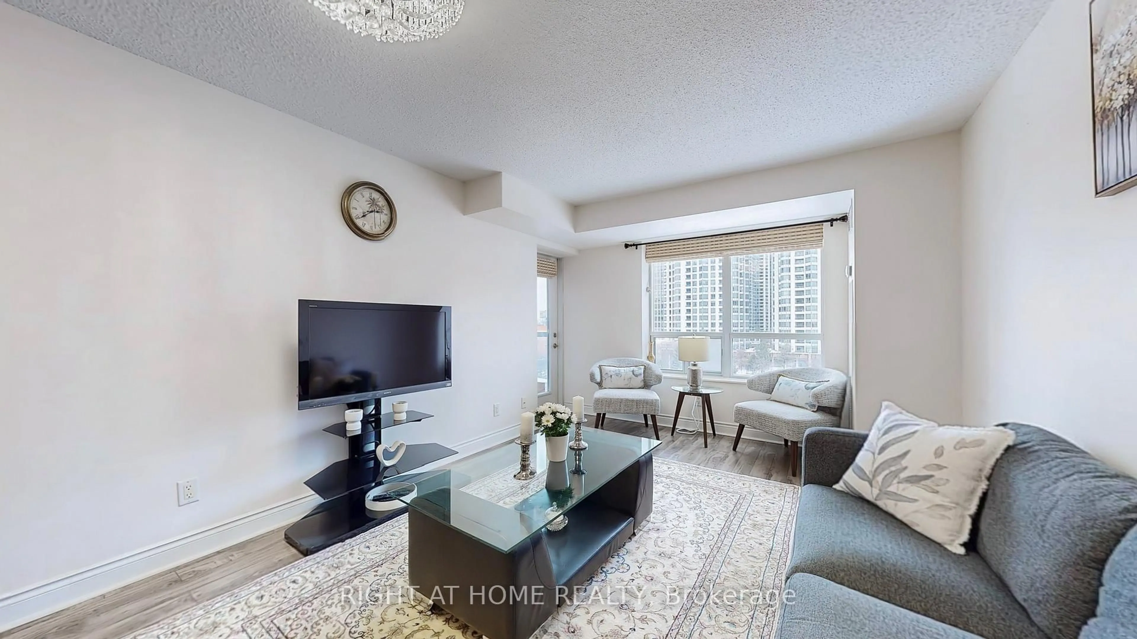 Living room with furniture, unknown for 8 Mckee Ave #901, Toronto Ontario M2N 7E5