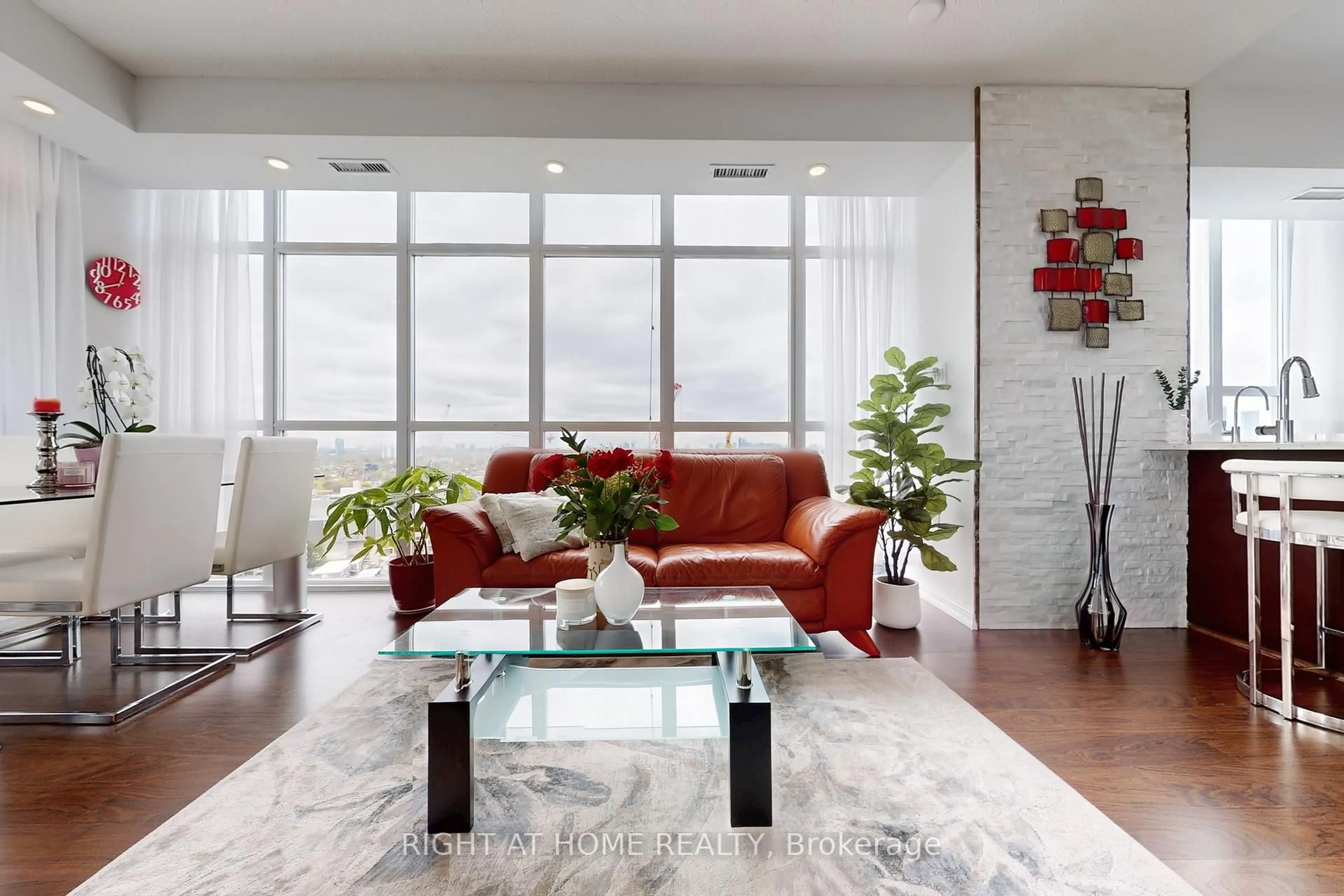 Living room with furniture, unknown for 125 Western Battery Rd #2415, Toronto Ontario M6K 3R8