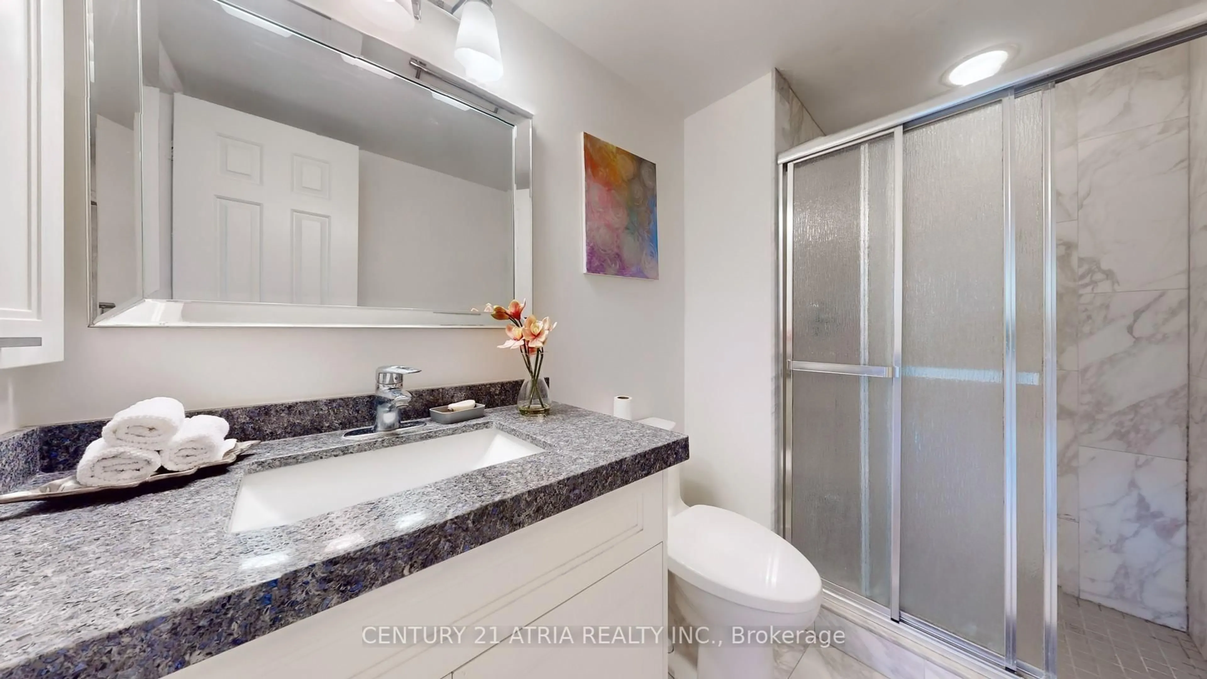 Standard bathroom, ceramic/tile floor for 1210 Don Mills Rd #202, Toronto Ontario M3B 3N9