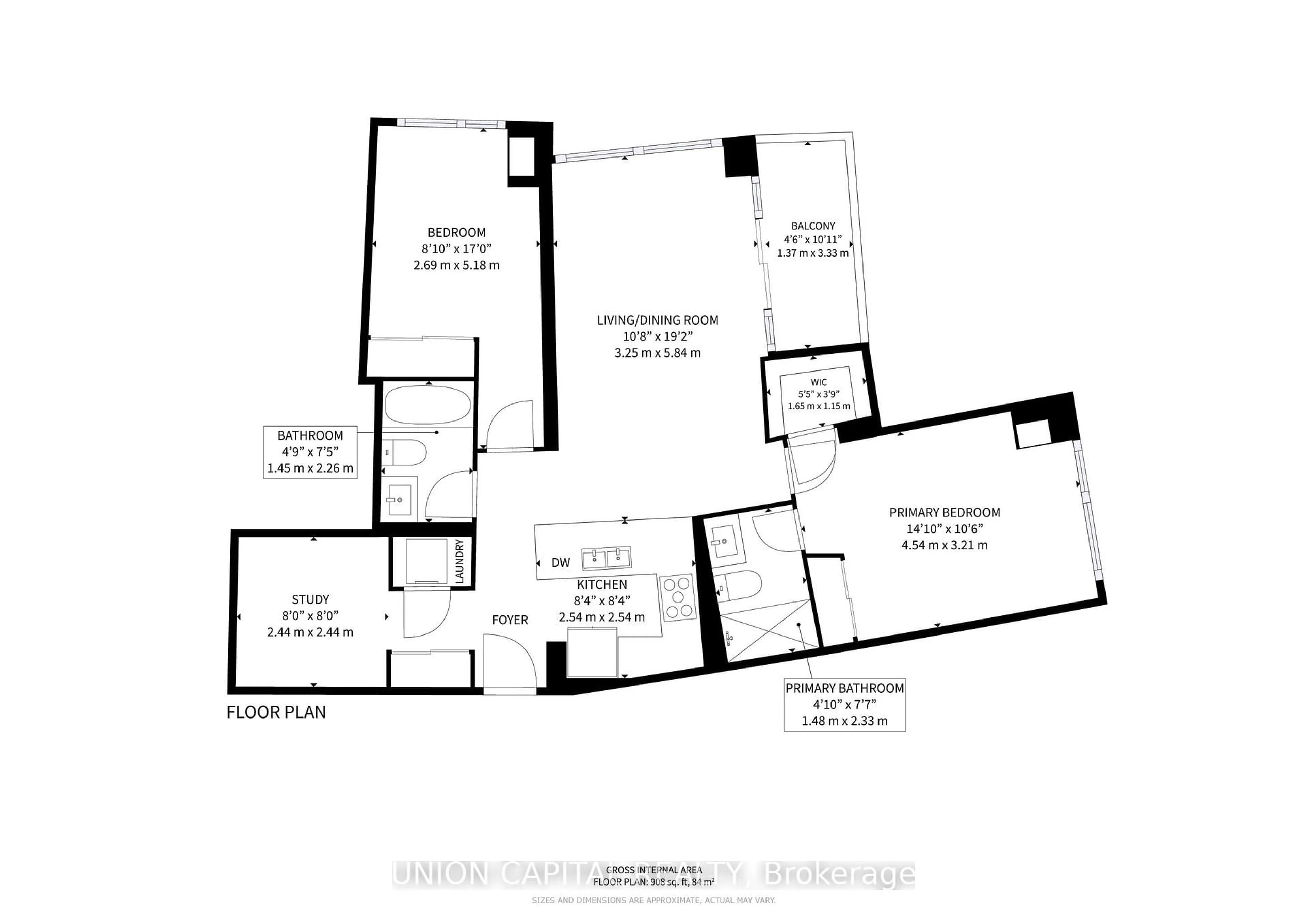 Floor plan for 509 Beecroft Rd #1609, Toronto Ontario M2N 0A3
