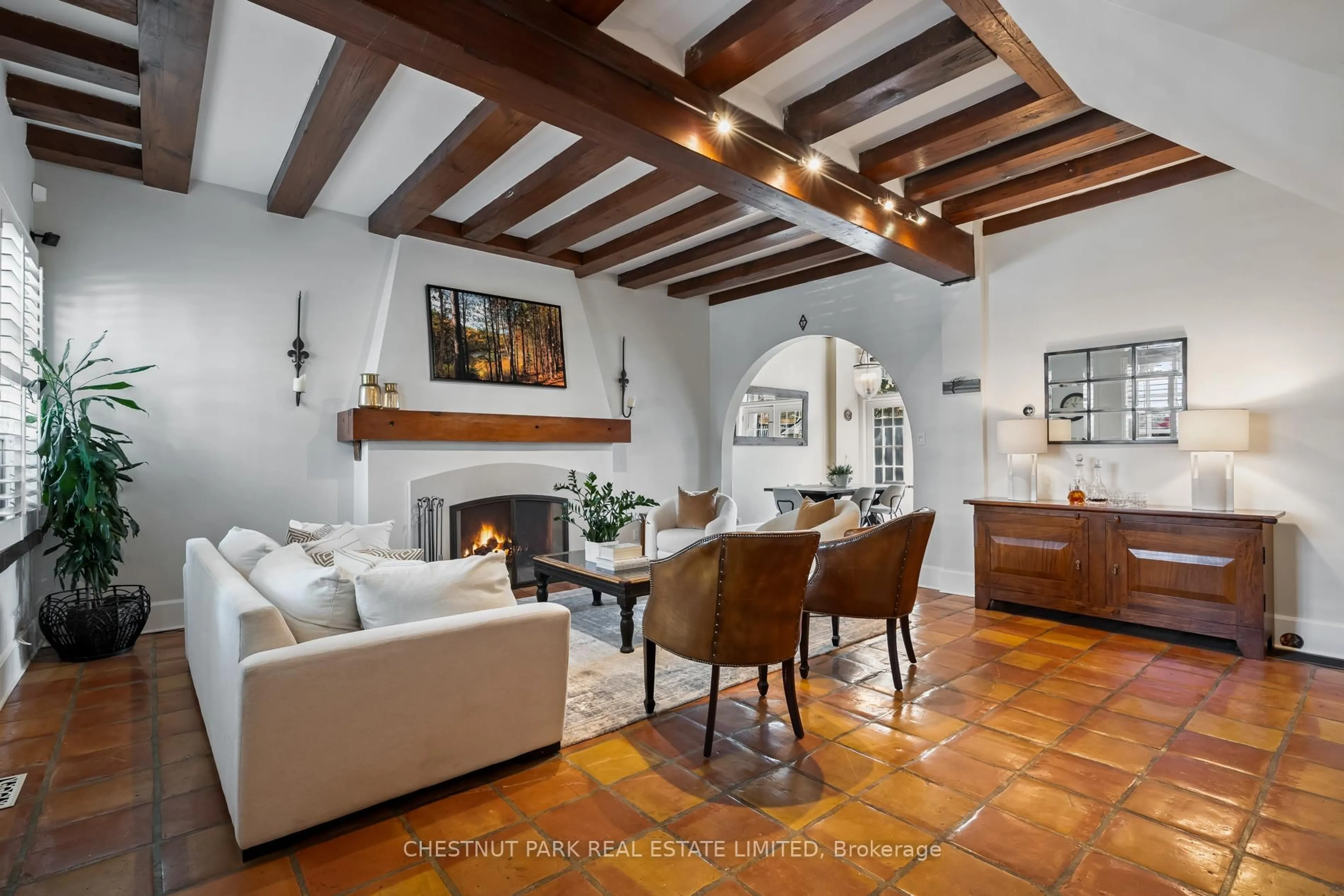 Living room with furniture, ceramic/tile floor for 58 Metcalfe St, Toronto Ontario M4X 1R8