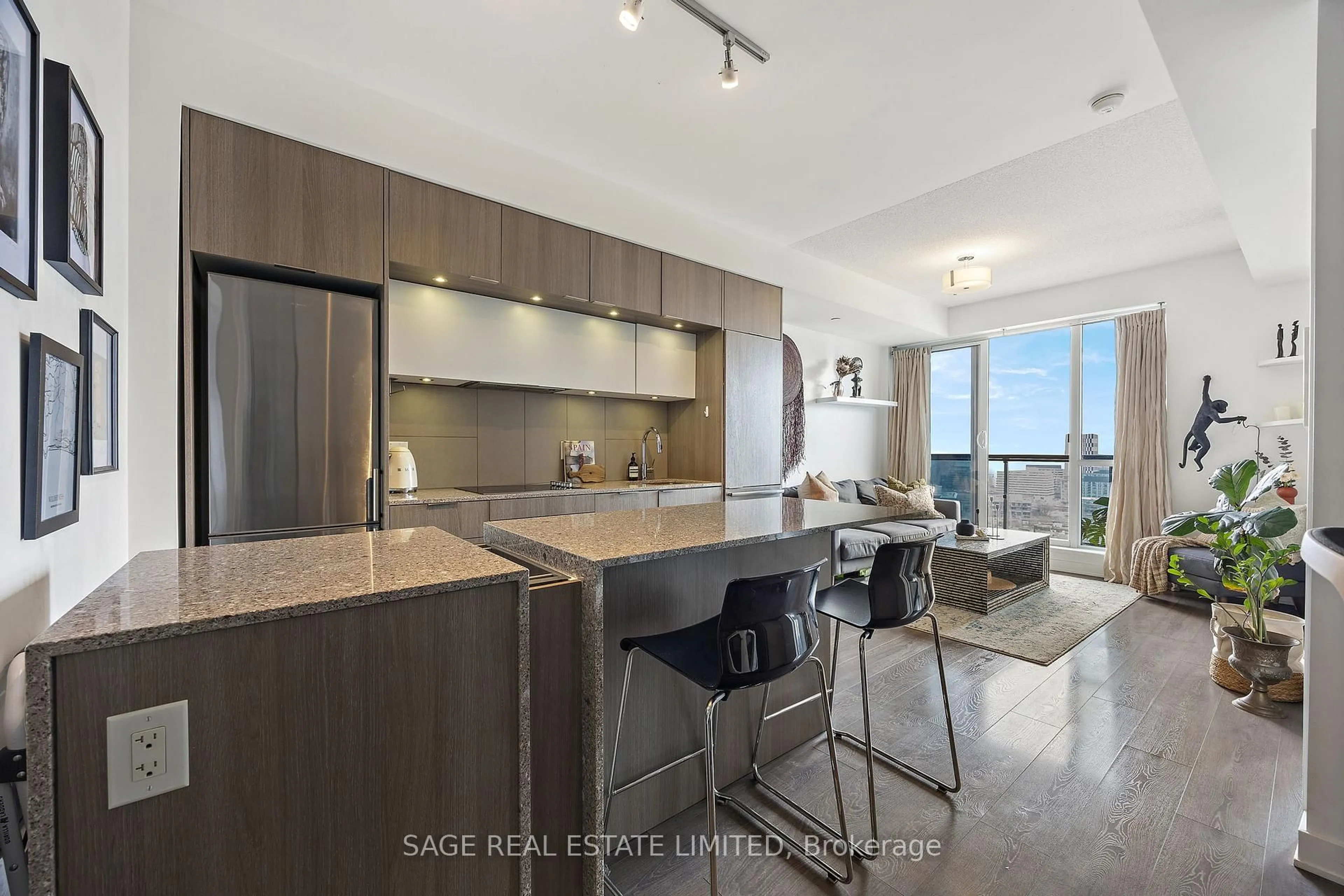 Open concept kitchen, unknown for 55 Regent Park Blvd #1904, Toronto Ontario M5A 0C2
