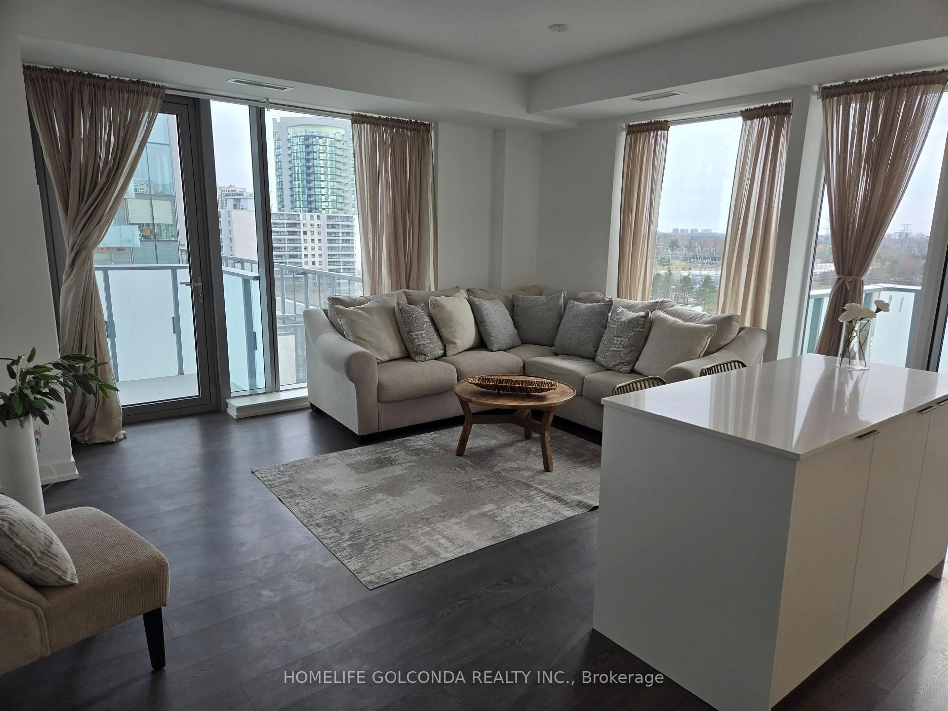 Living room with furniture, unknown for 7 Golden Lion Hts #N1010, Toronto Ontario M2M 0C1