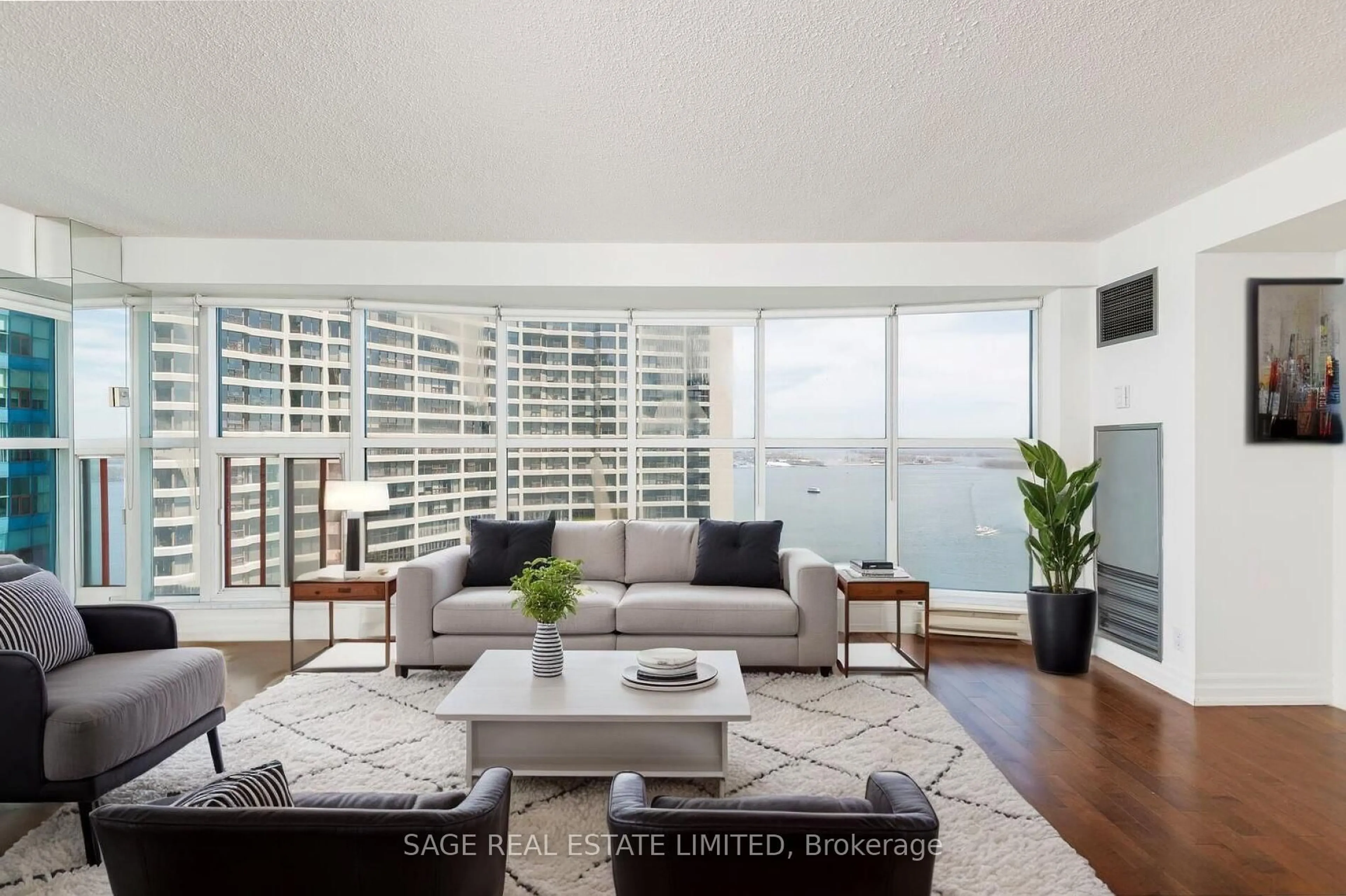 Living room with furniture, unknown for 99 Harbour Sq #3002, Toronto Ontario M5J 2H2