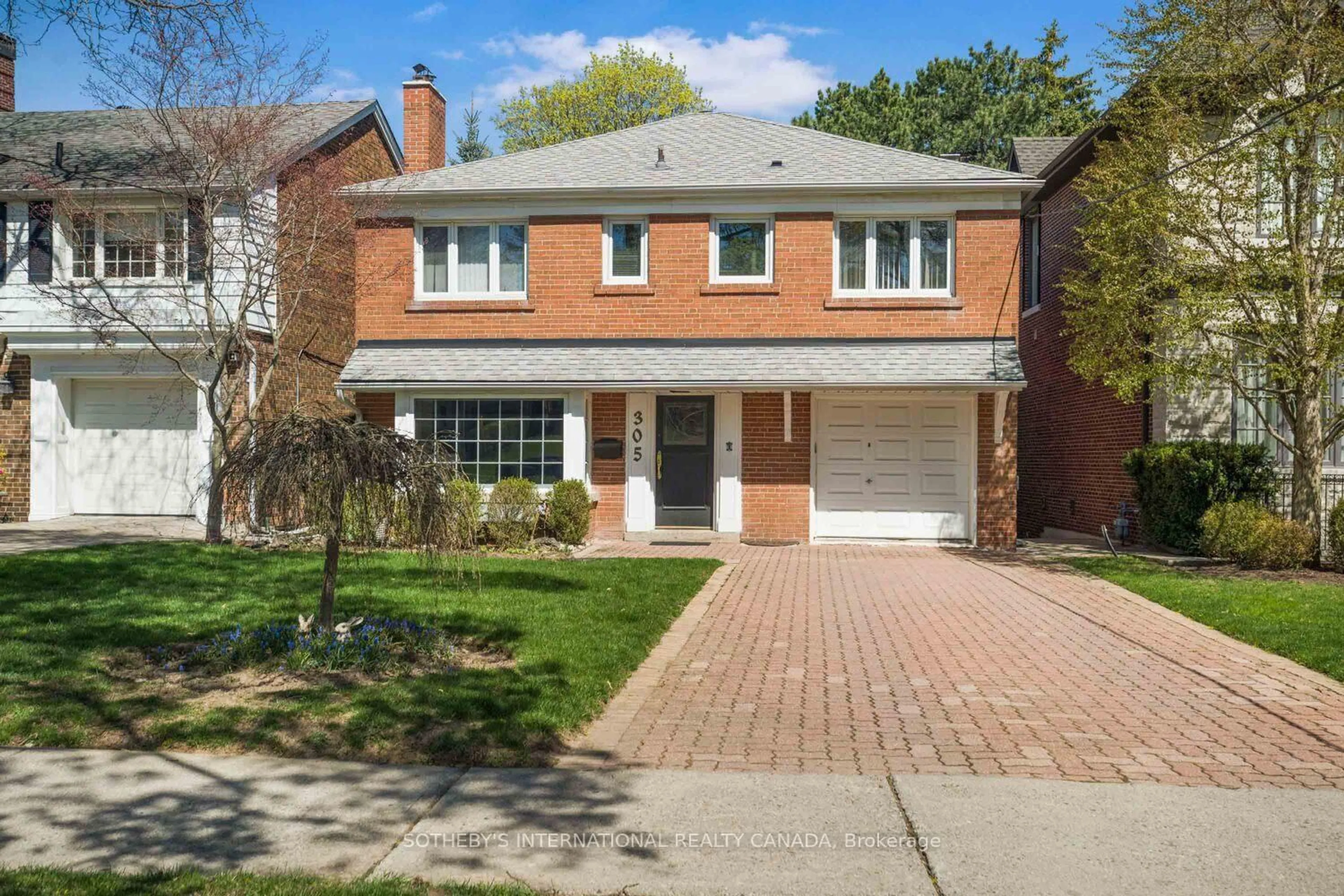 Home with brick exterior material, street for 305 Bessborough Dr, Toronto Ontario M4G 3K9