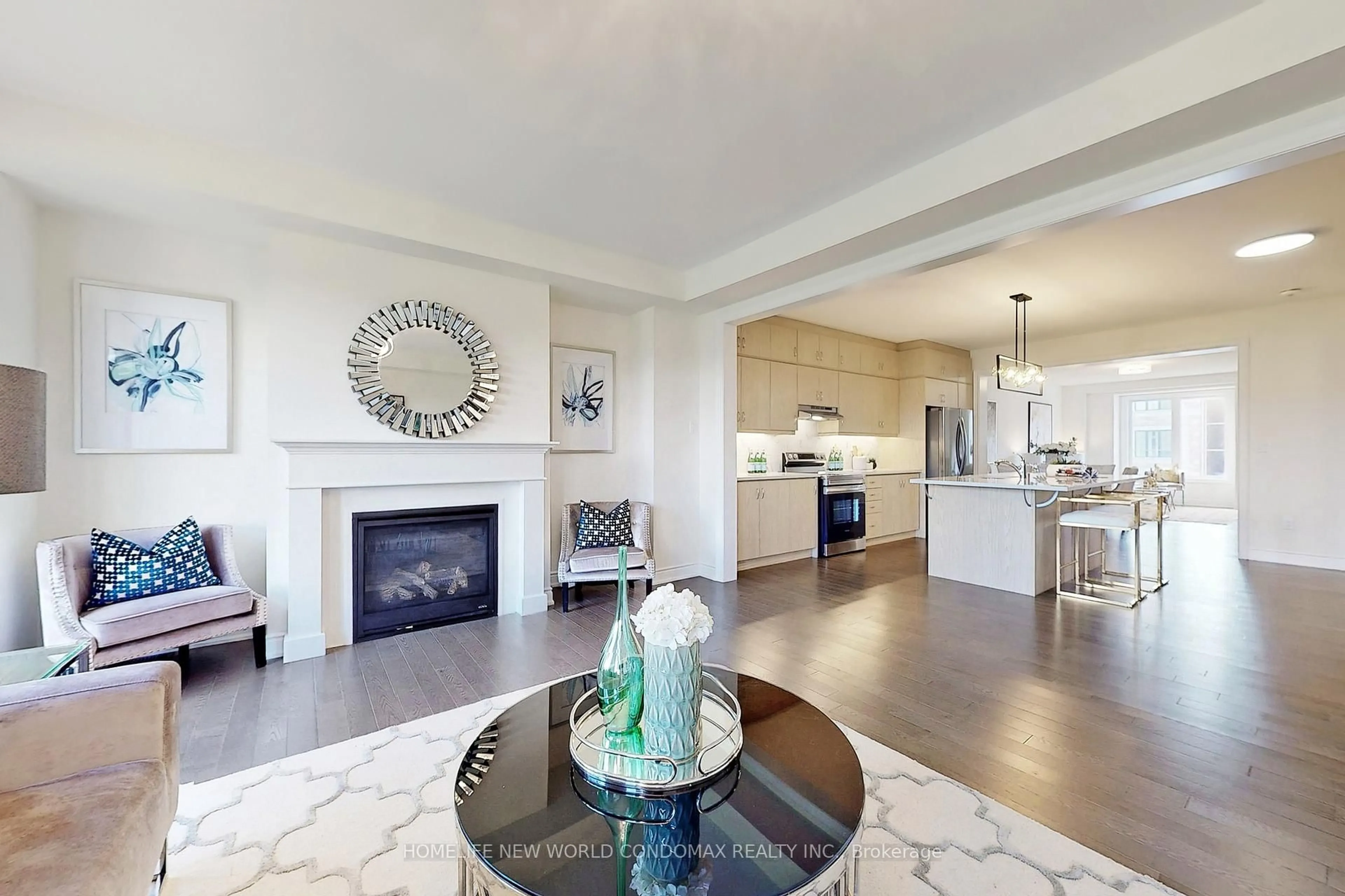 Open concept kitchen, unknown for 73 William Durie Way, Toronto Ontario M2R 0A9