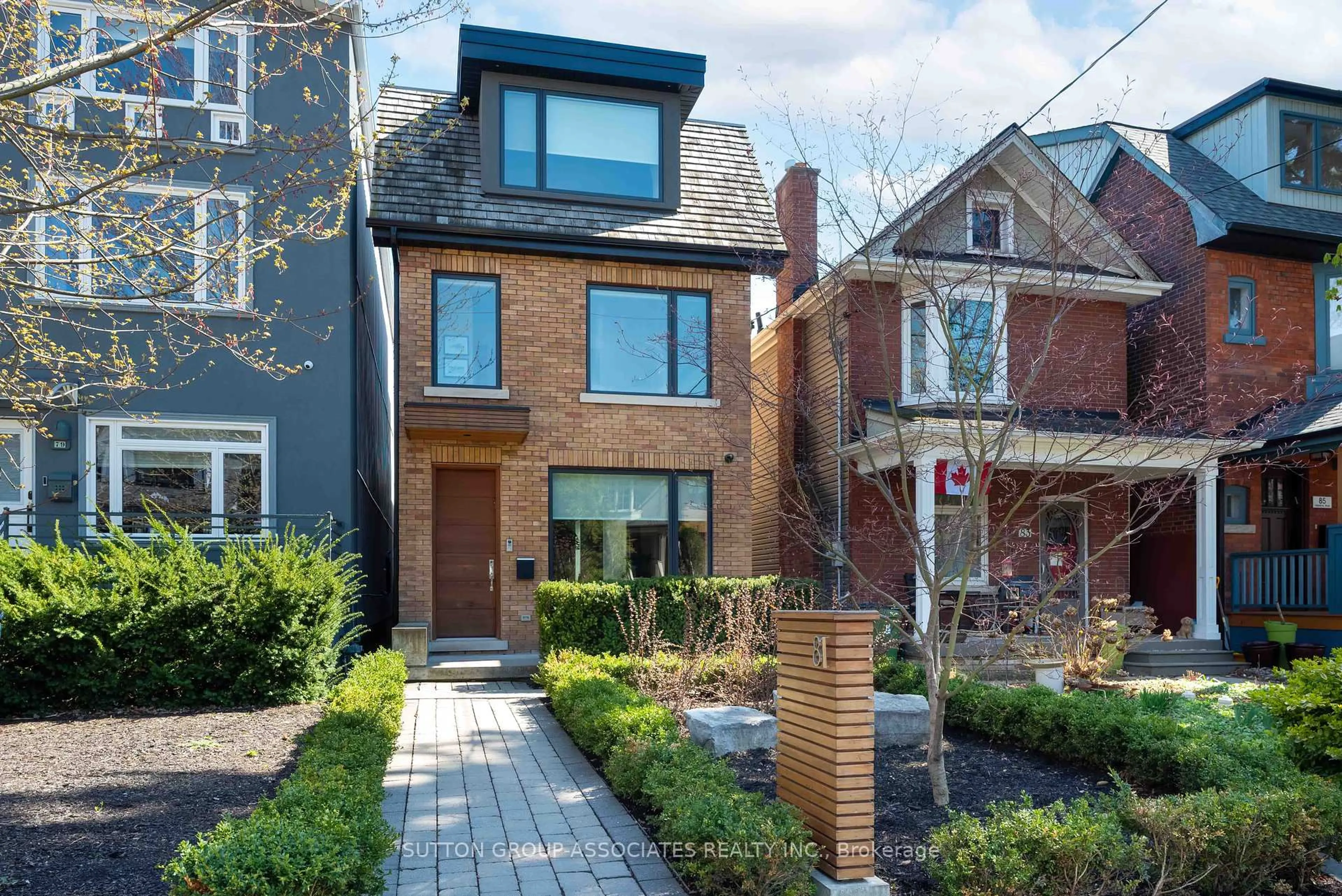 Home with brick exterior material, street for 81 Helena Ave, Toronto Ontario M6G 2H3