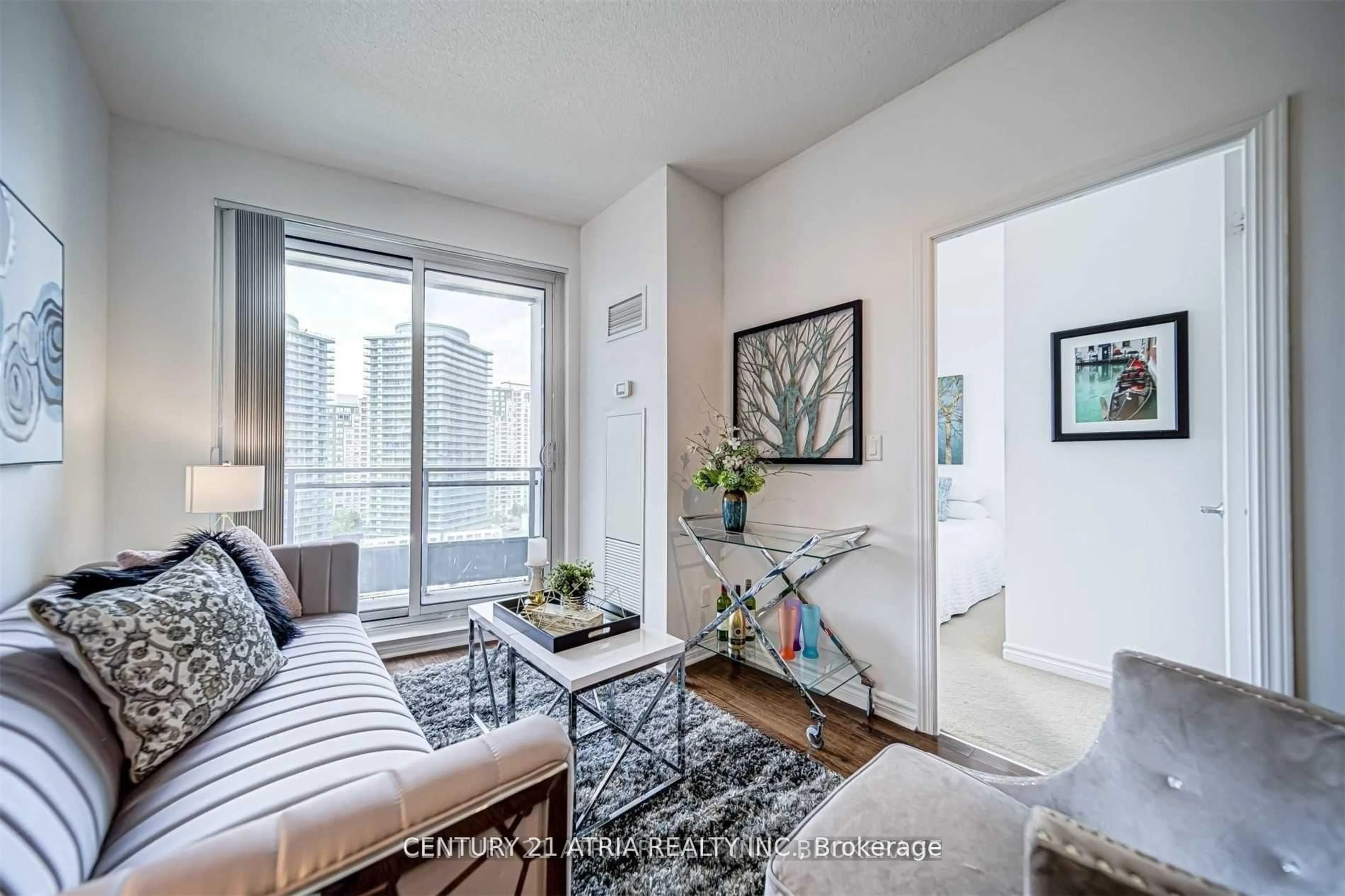 Living room with furniture, unknown for 18 holmes Ave #1109, Toronto Ontario M2N 0E1