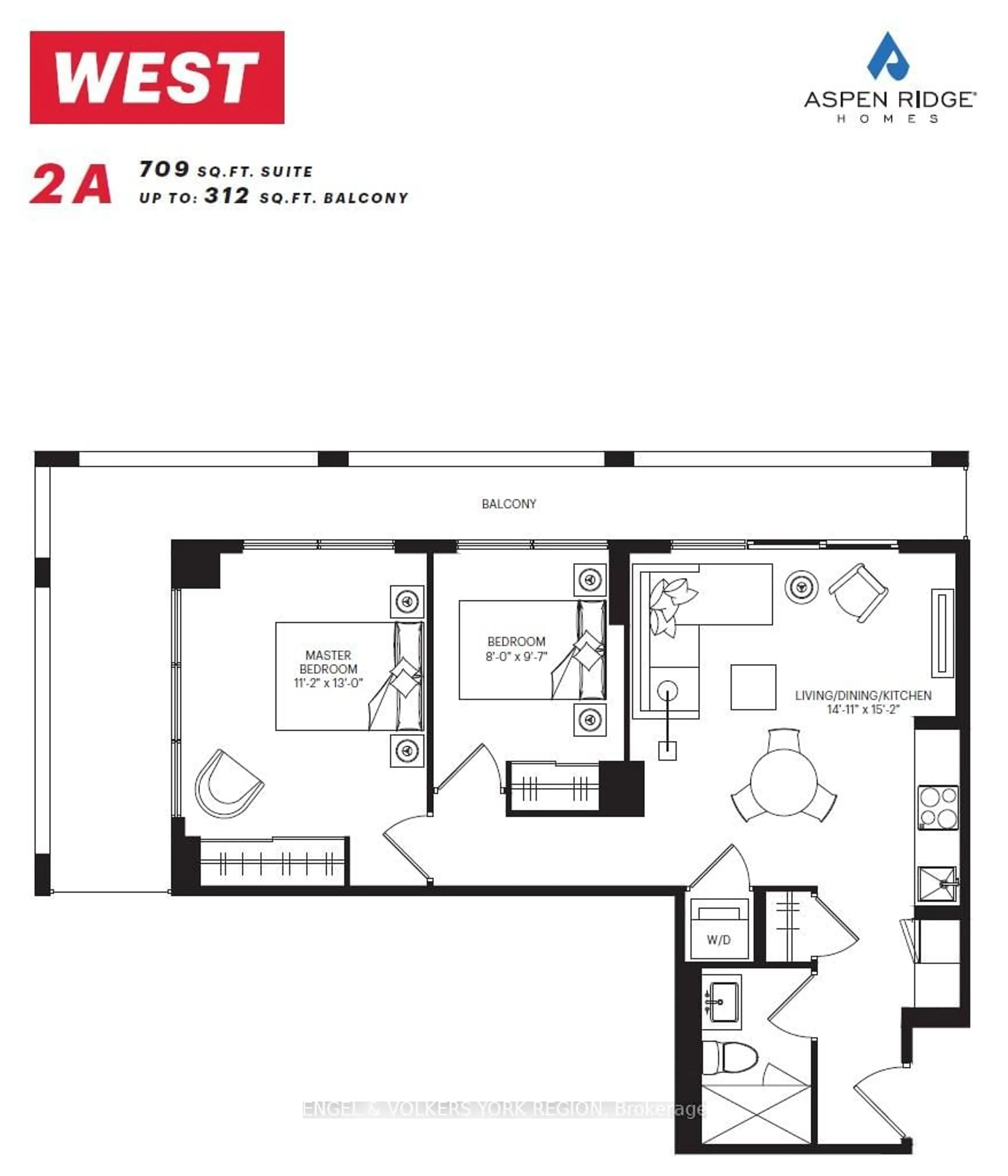 Floor plan for 9 Tecumseth St #1114, Toronto Ontario M5V 0S5
