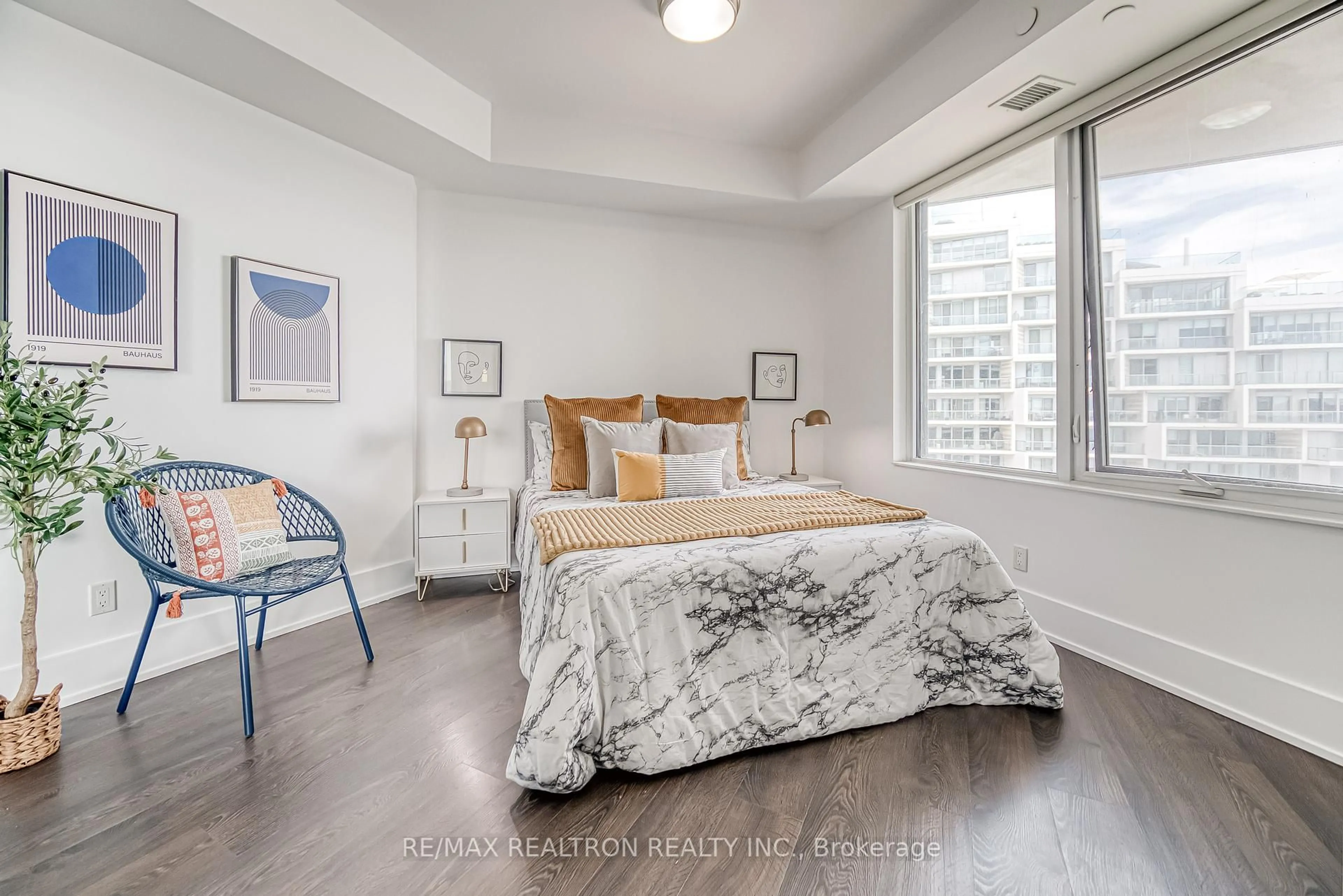 Bedroom with bed, unknown for 1 Edgewater Dr #719, Toronto Ontario M5A 0L1