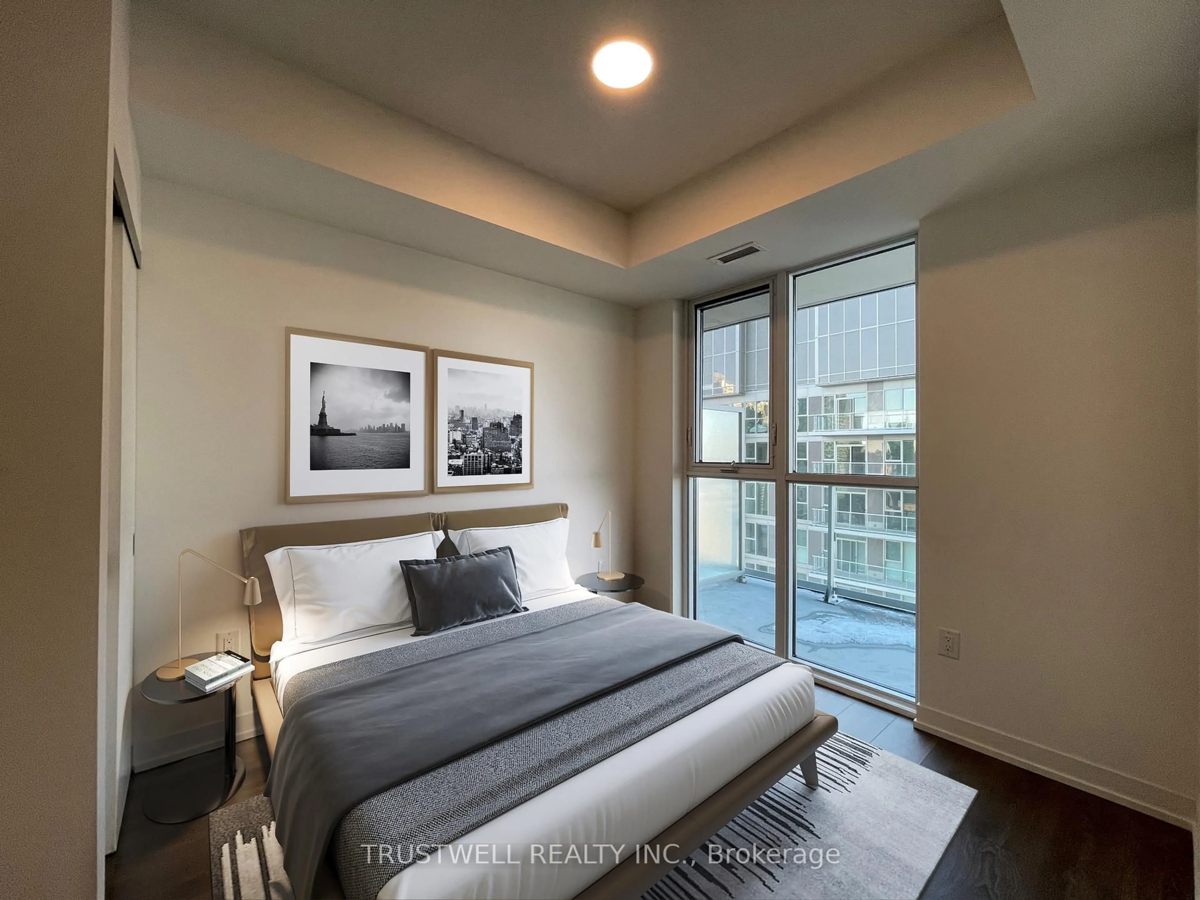 Bedroom with bed, unknown for 15 Lower Jarvis St #3513, Toronto Ontario M5E 1R7