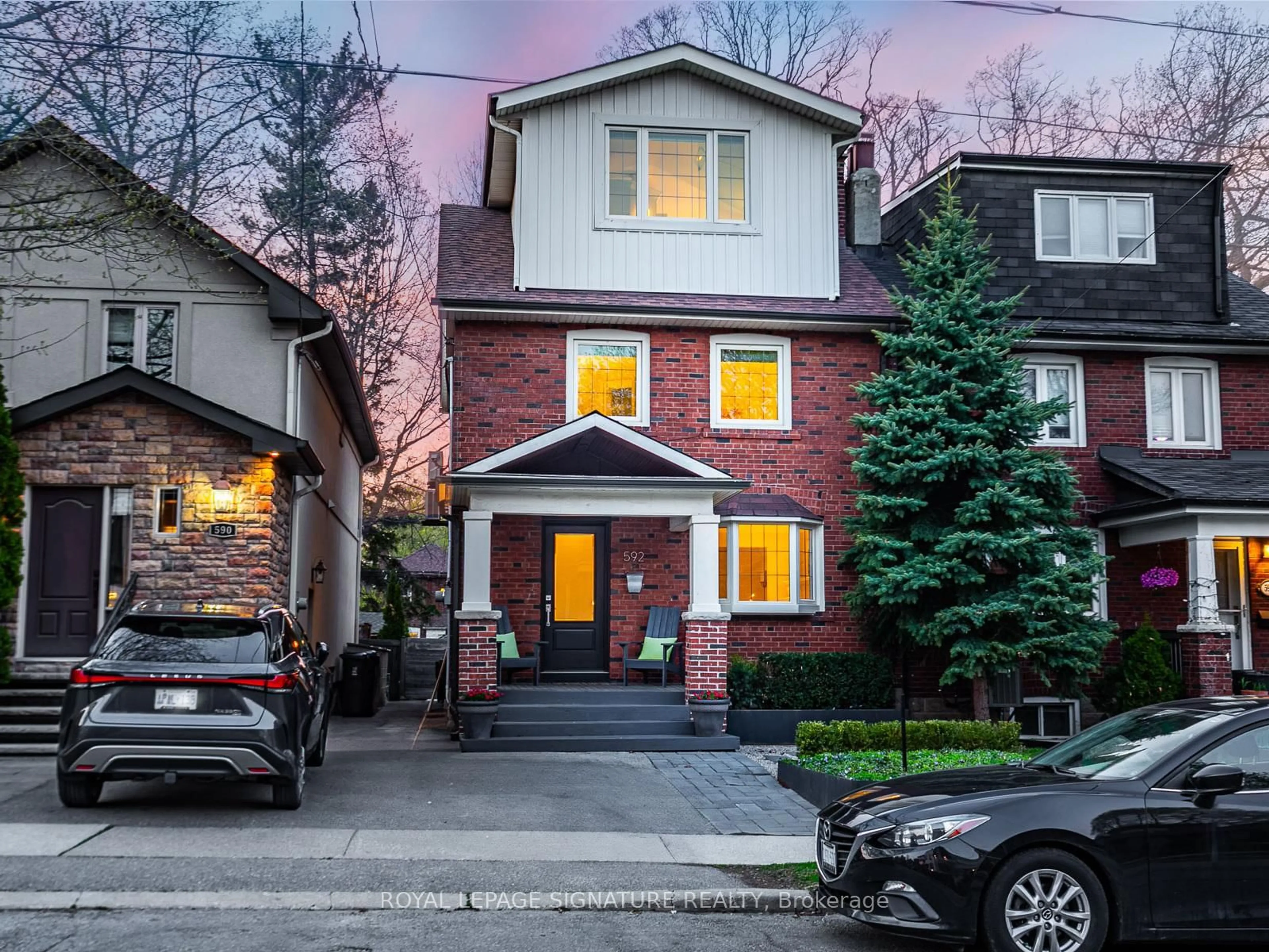 Home with brick exterior material, street for 592 Hillsdale Ave, Toronto Ontario M4S 1V2