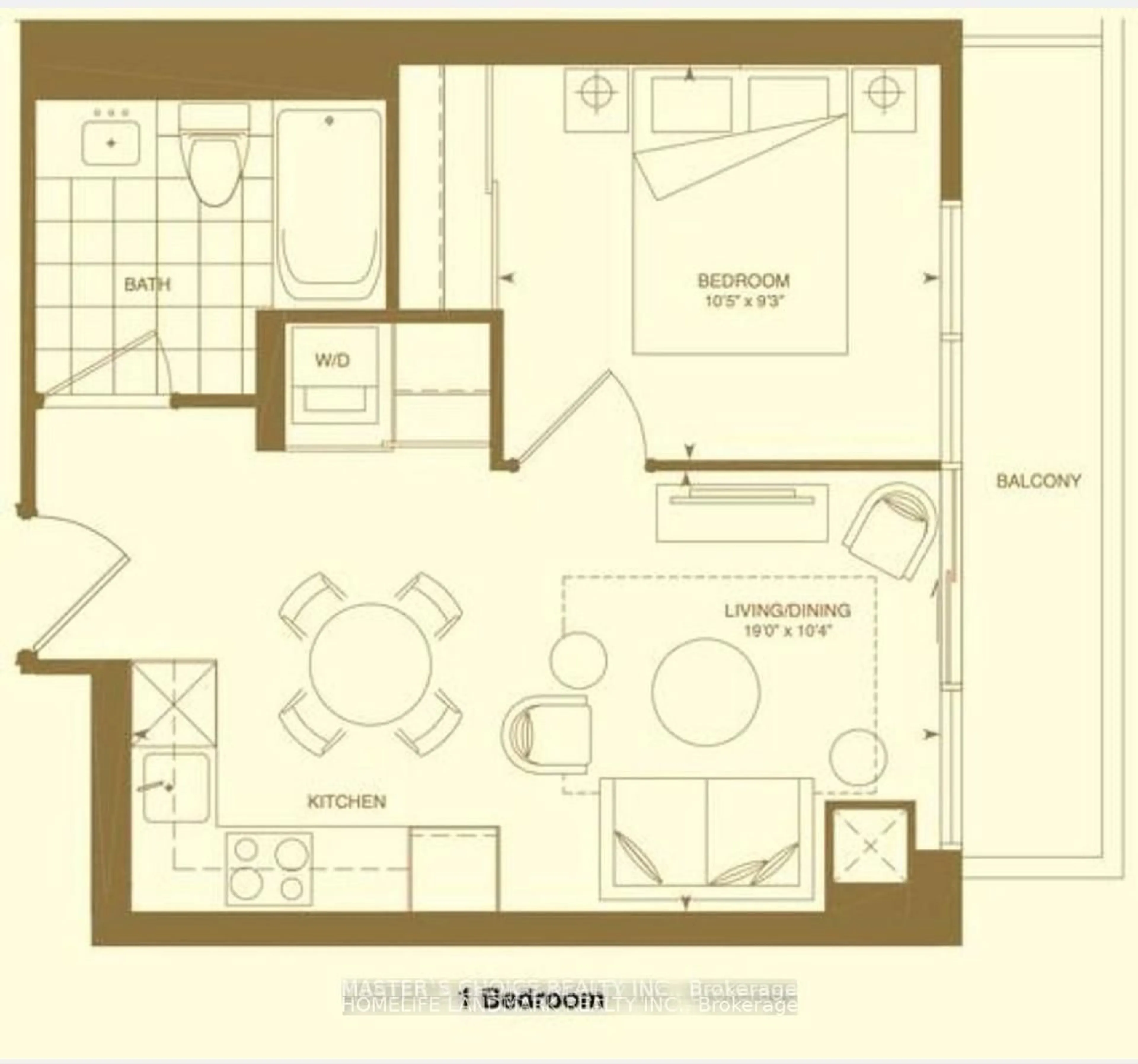 Floor plan for 395 Bloor St #5509, Toronto Ontario M4W 0B4