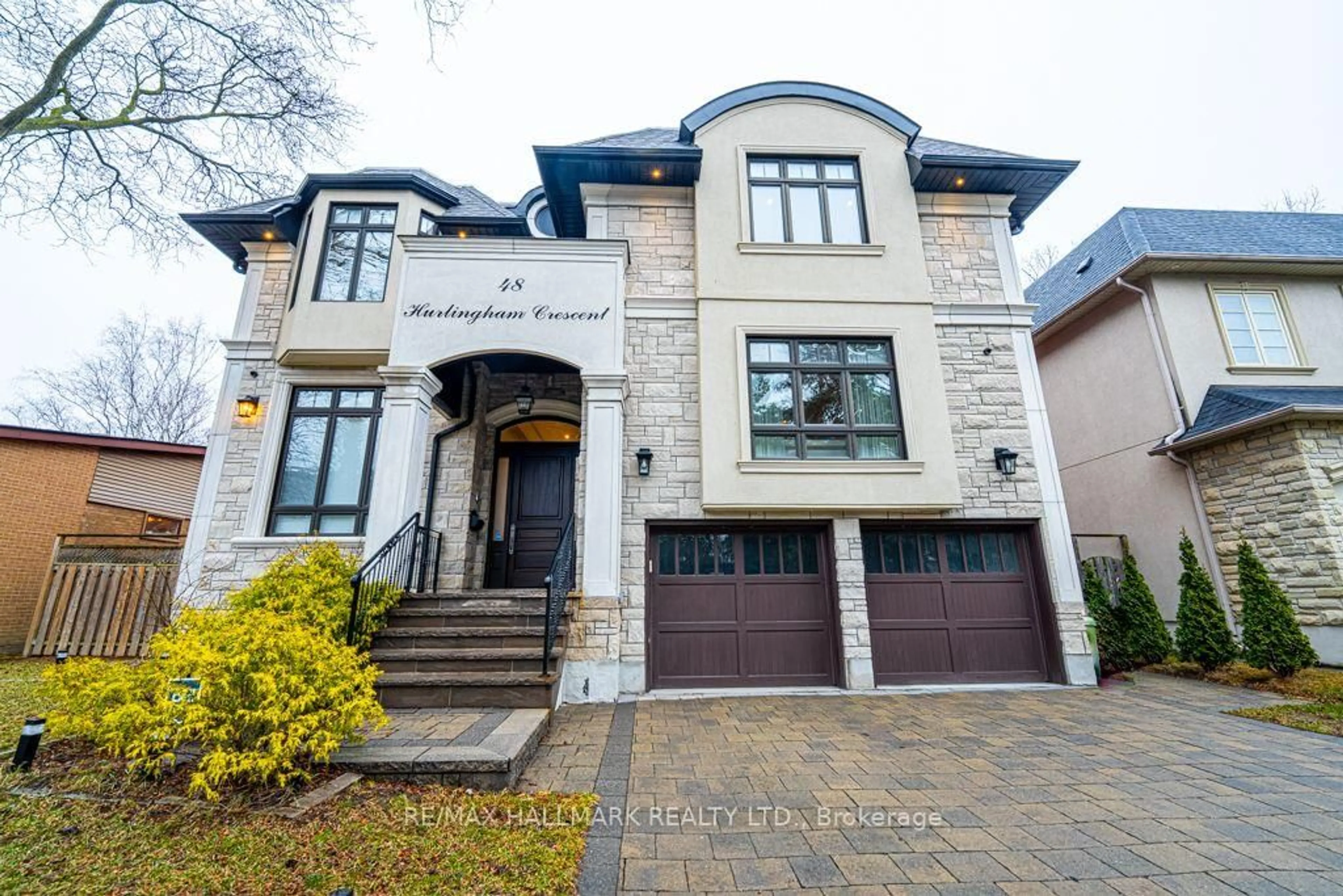 Home with brick exterior material, street for 48 Hurlingham Cres, Toronto Ontario M3B 2R1