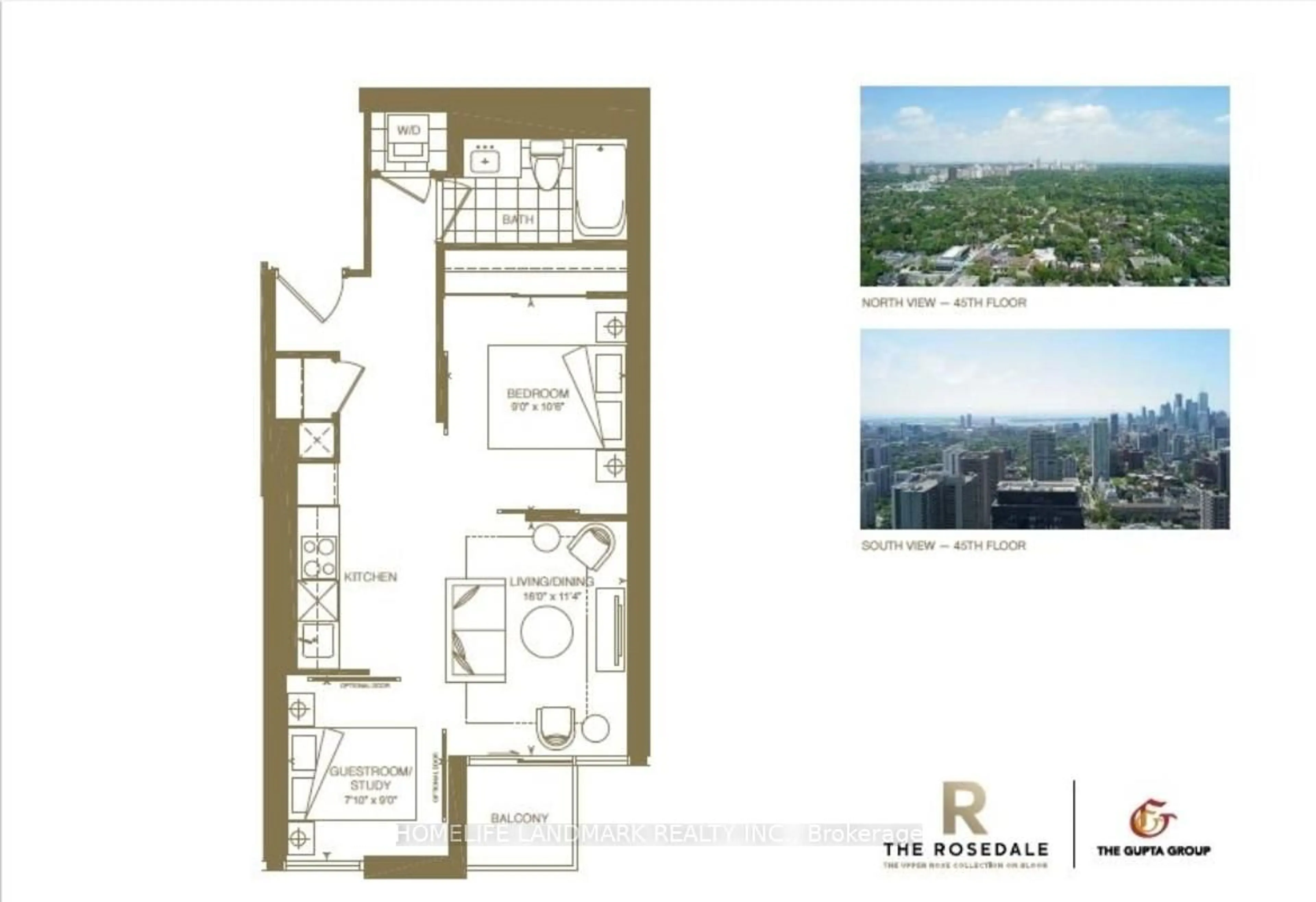 Floor plan for 395 Bloor St #5105, Toronto Ontario M4W 1H7