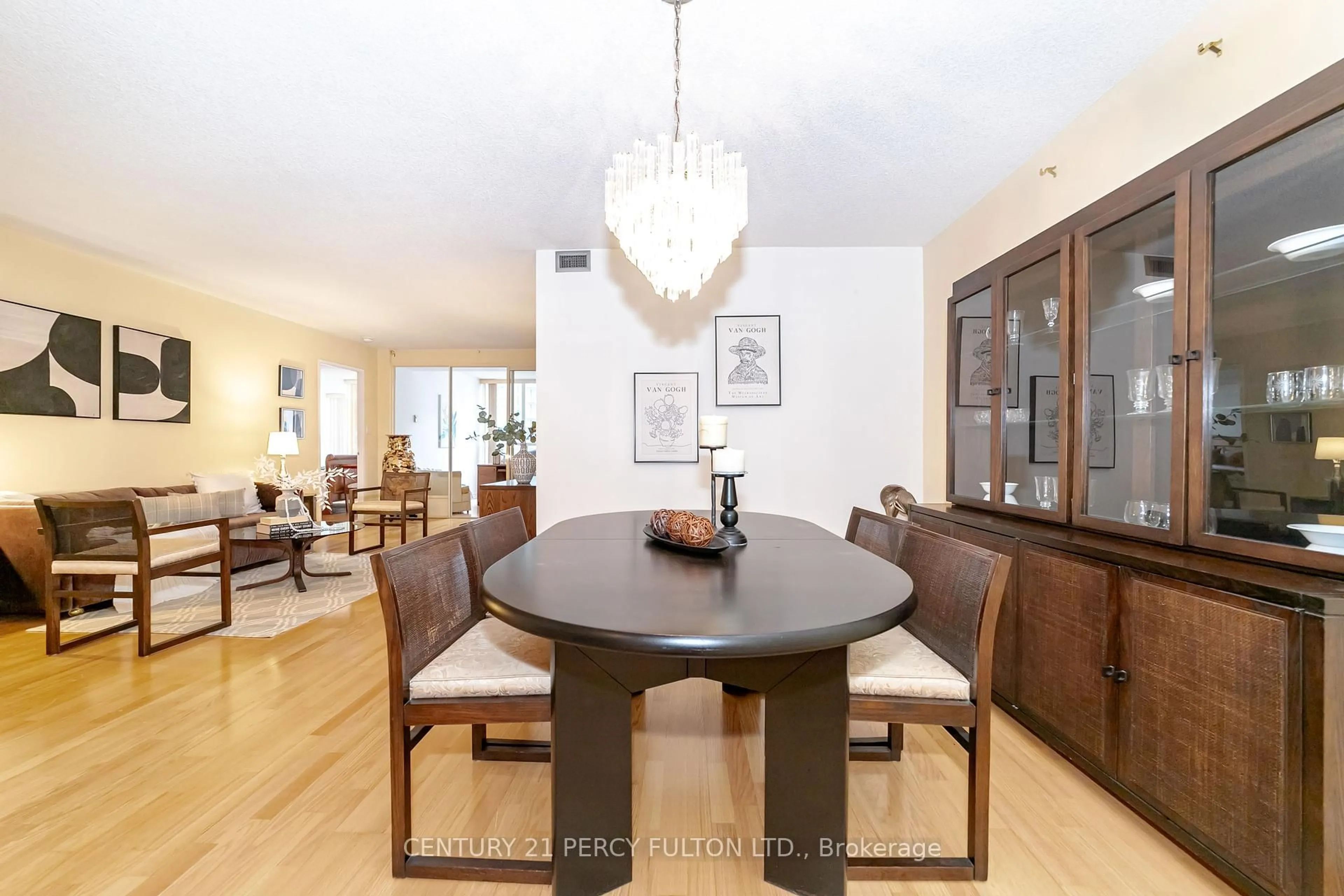 Dining room, wood/laminate floor for 30 GREENFIELD Ave #410, Toronto Ontario M2N 6N3