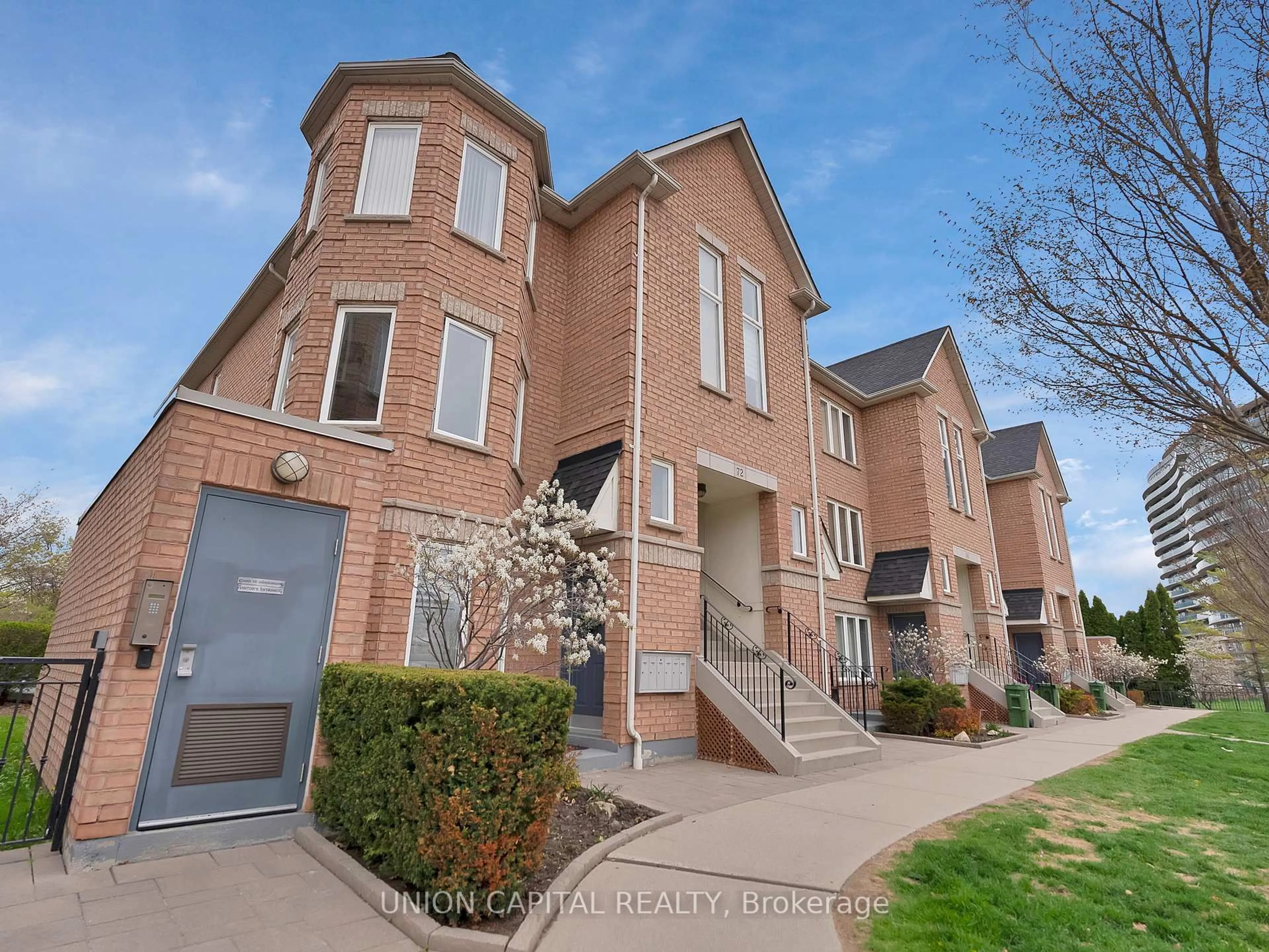 Home with brick exterior material, street for 72 Aerodrome Cres #302, Toronto Ontario M4G 4J1