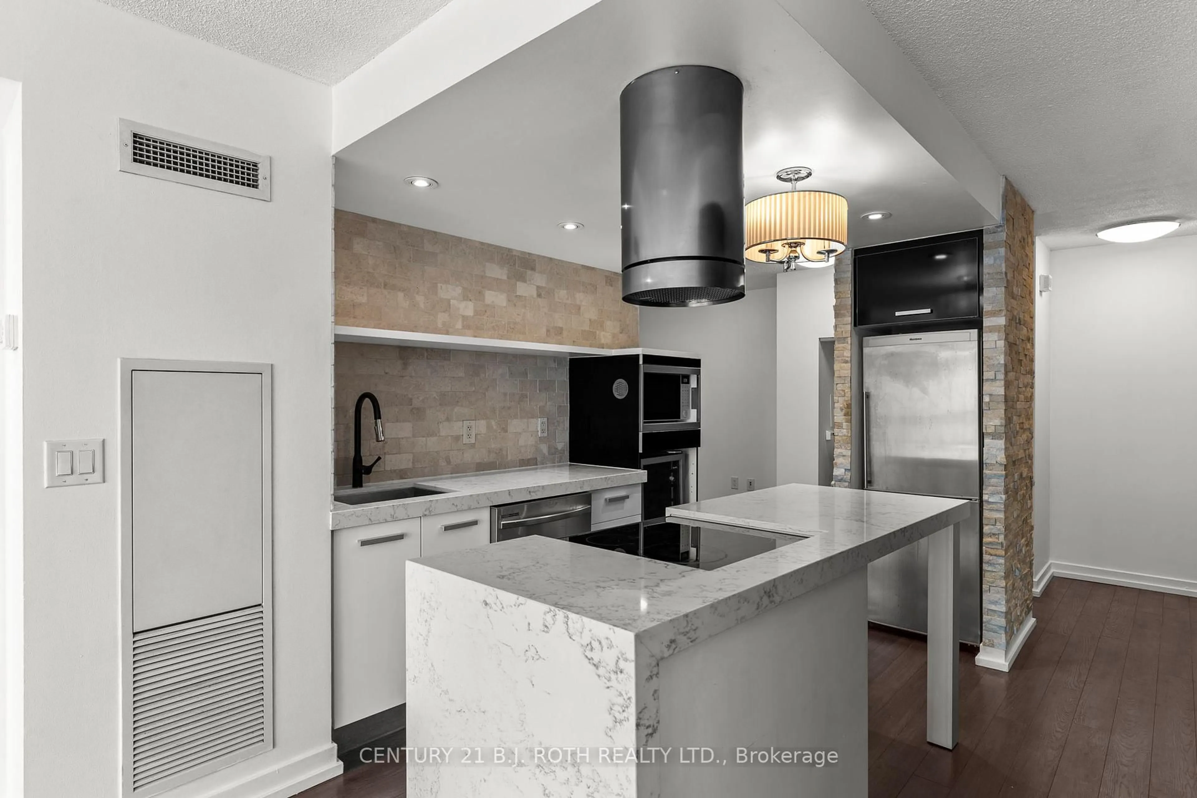 Contemporary kitchen, ceramic/tile floor for 38 Dan Leckie Way #1103, Toronto Ontario M5V 2V6