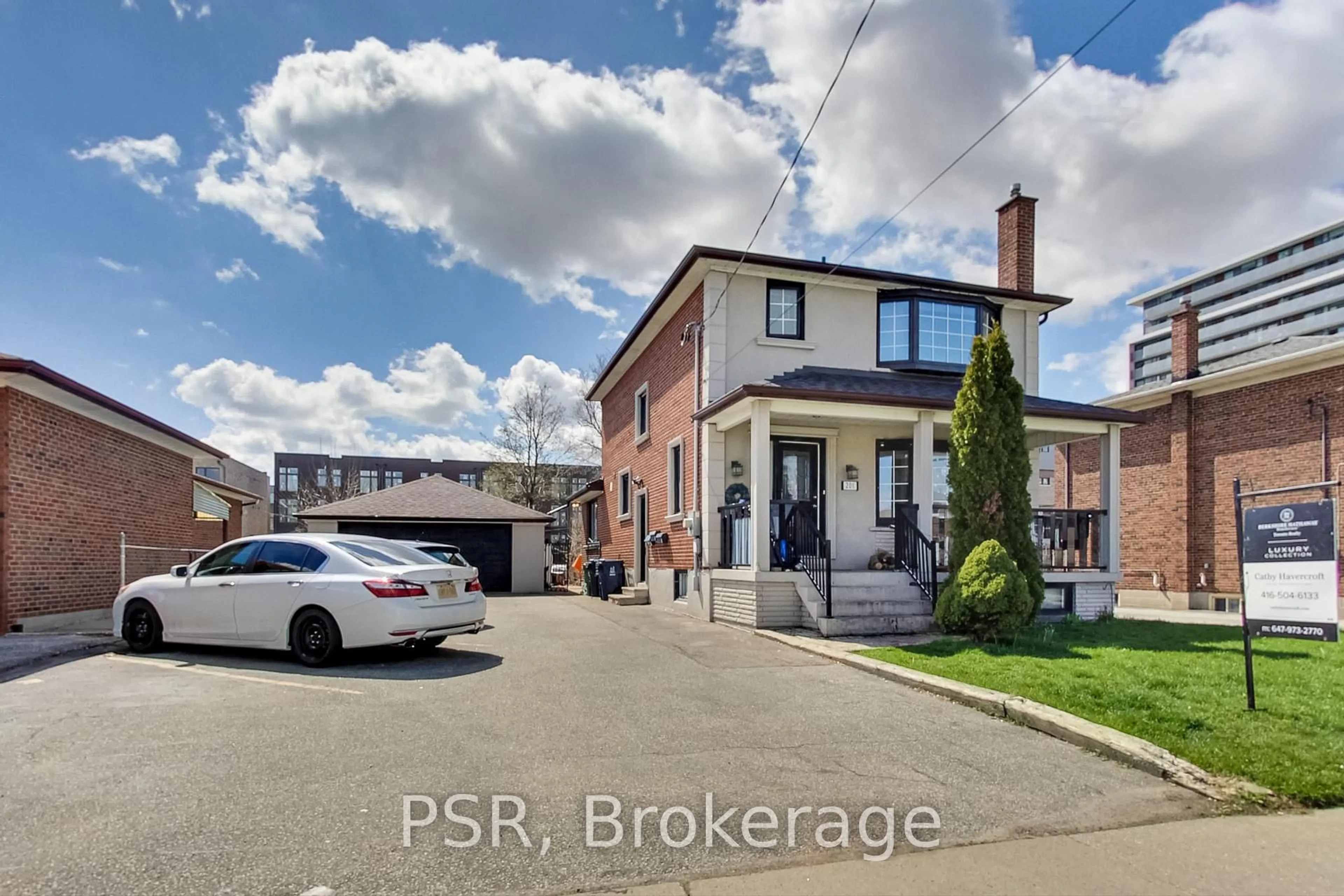 Home with brick exterior material, street for 201 Ranee Ave, Toronto Ontario M6A 1N3