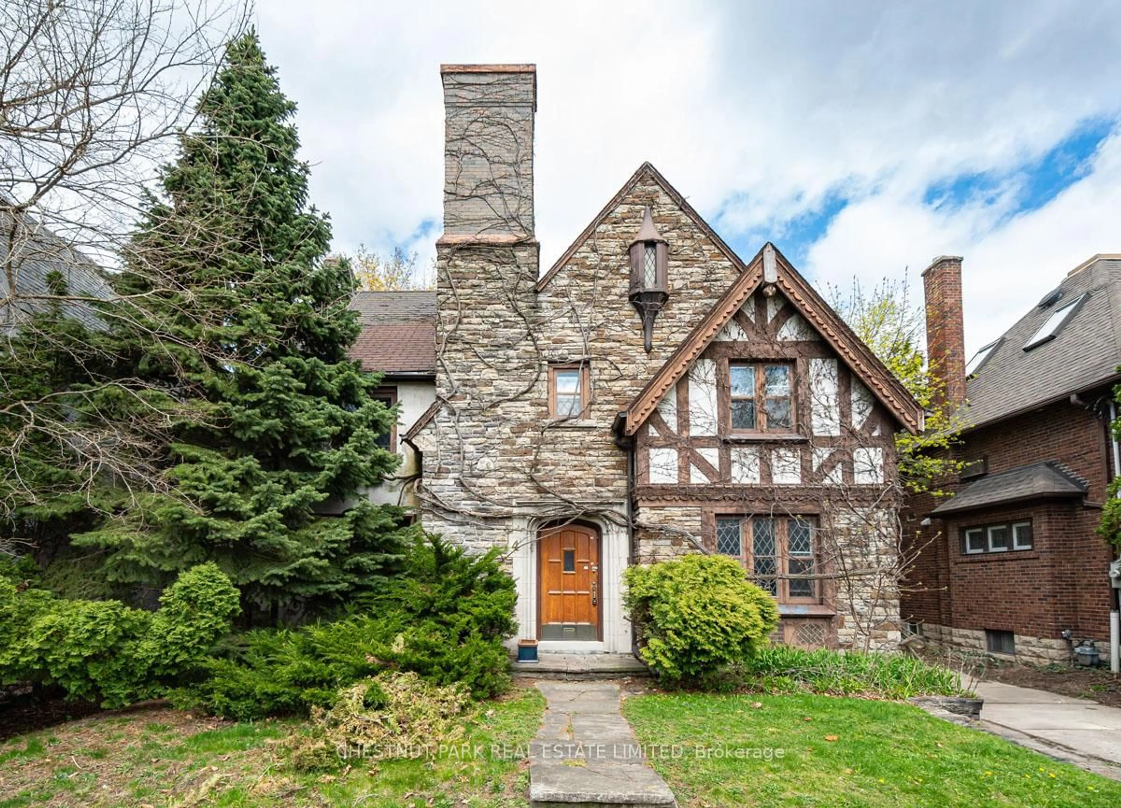 Home with brick exterior material, street for 4 Elderwood Dr, Toronto Ontario M5P 1W5