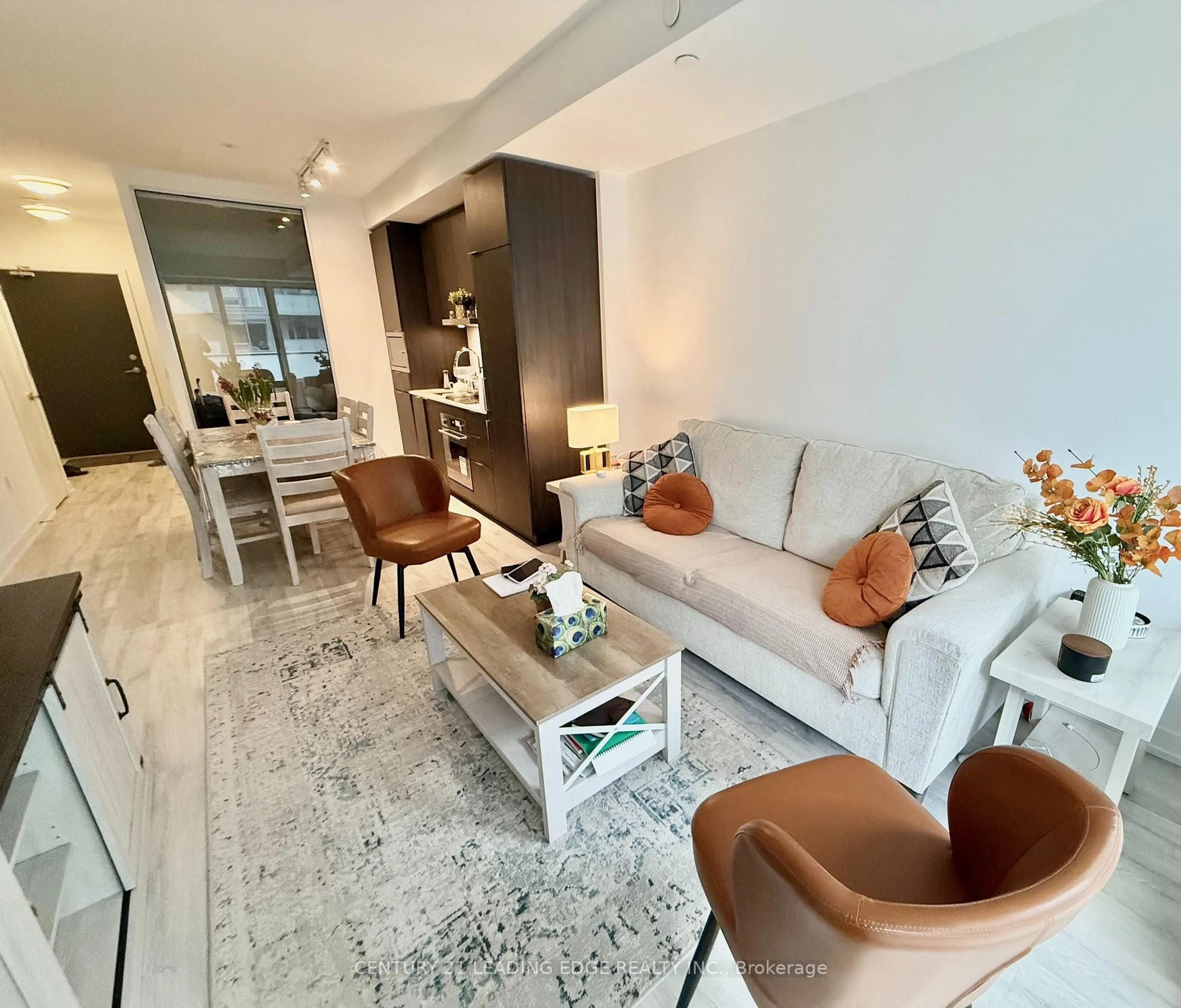 Living room with furniture, unknown for 8 Olympic Garden Dr #404, Toronto Ontario M2M 0B9