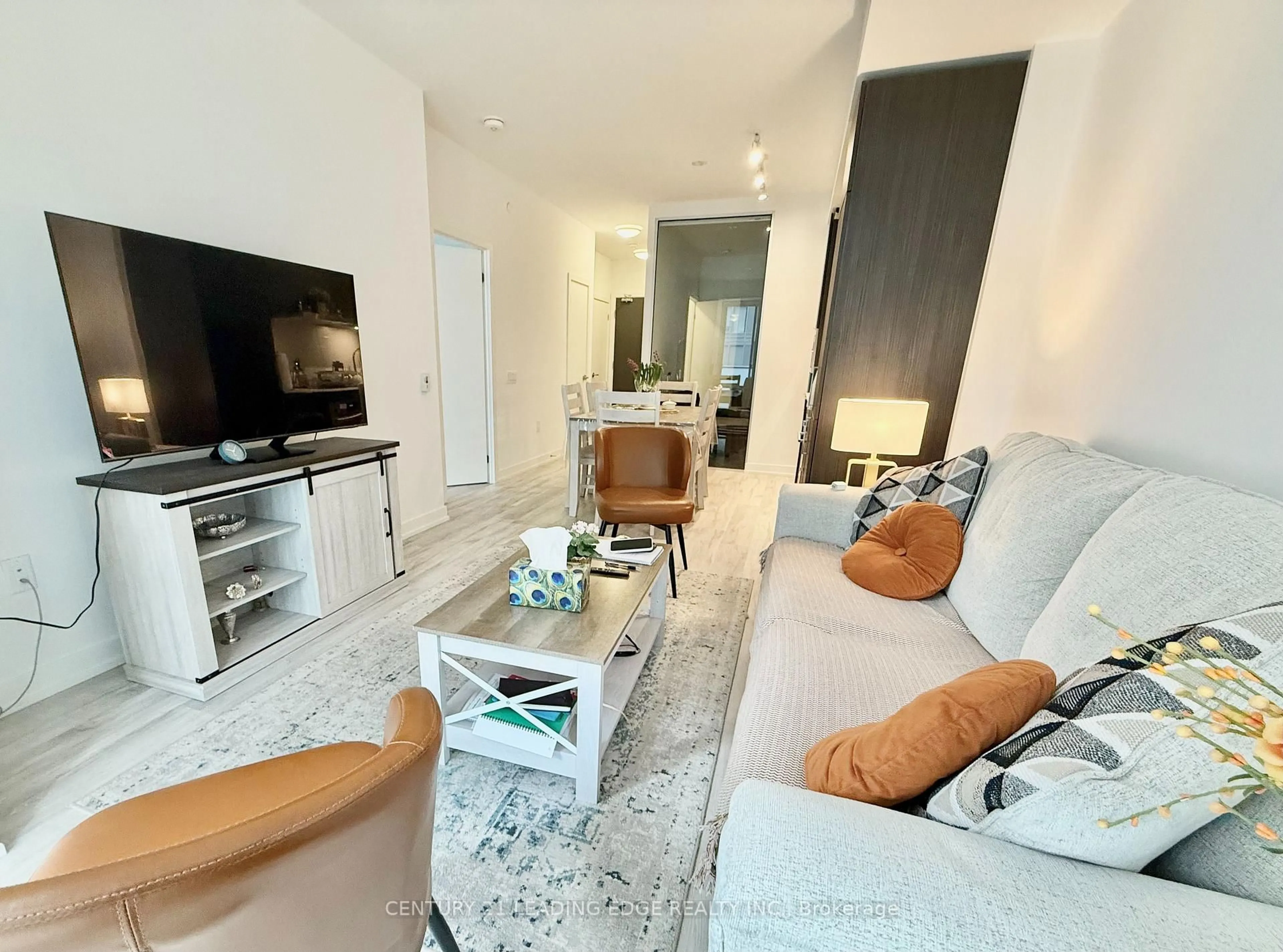 Living room with furniture, unknown for 8 Olympic Garden Dr #404, Toronto Ontario M2M 0B9