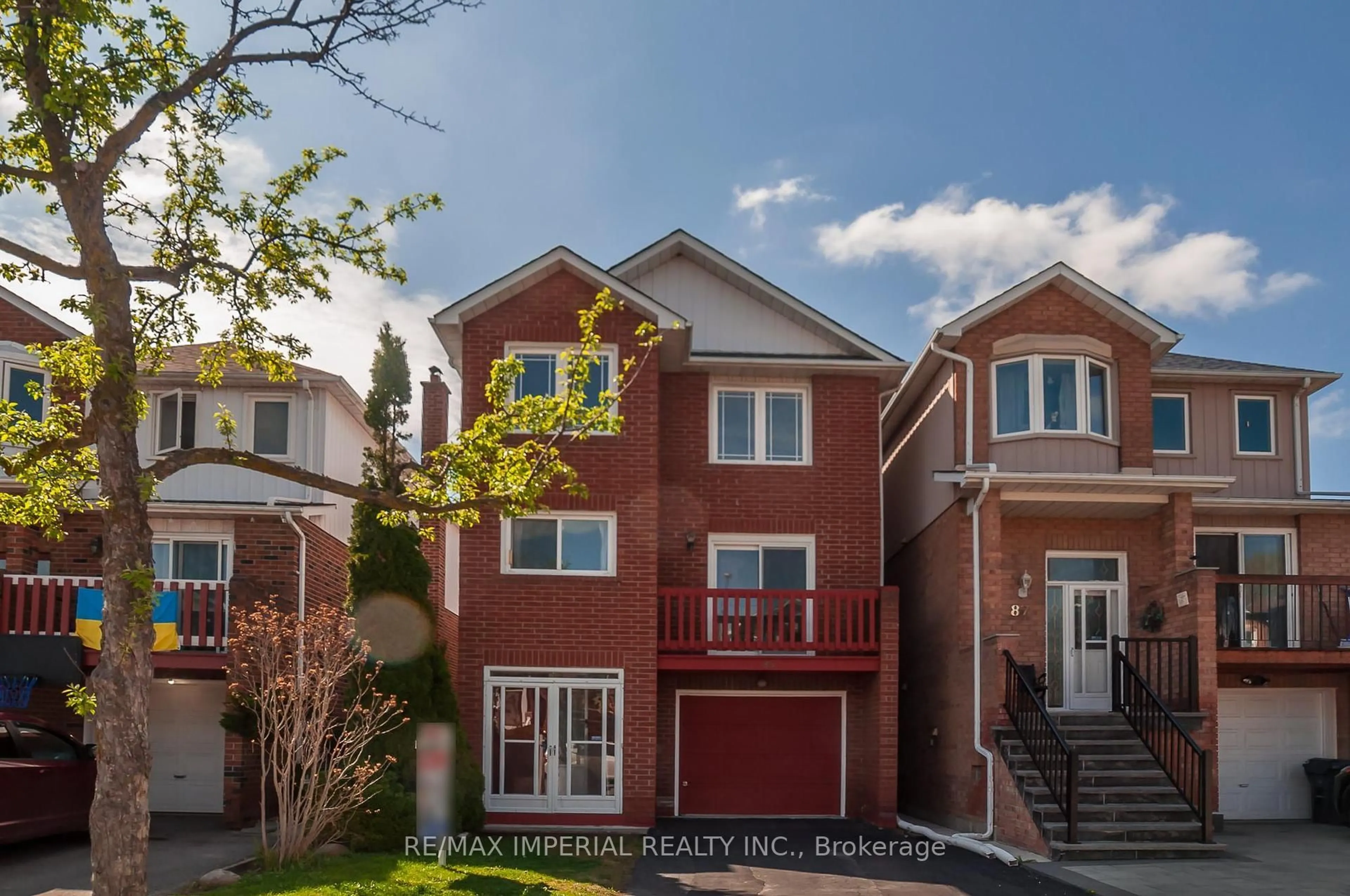 Home with brick exterior material, street for 85 Festival Dr, Toronto Ontario M2R 3T9
