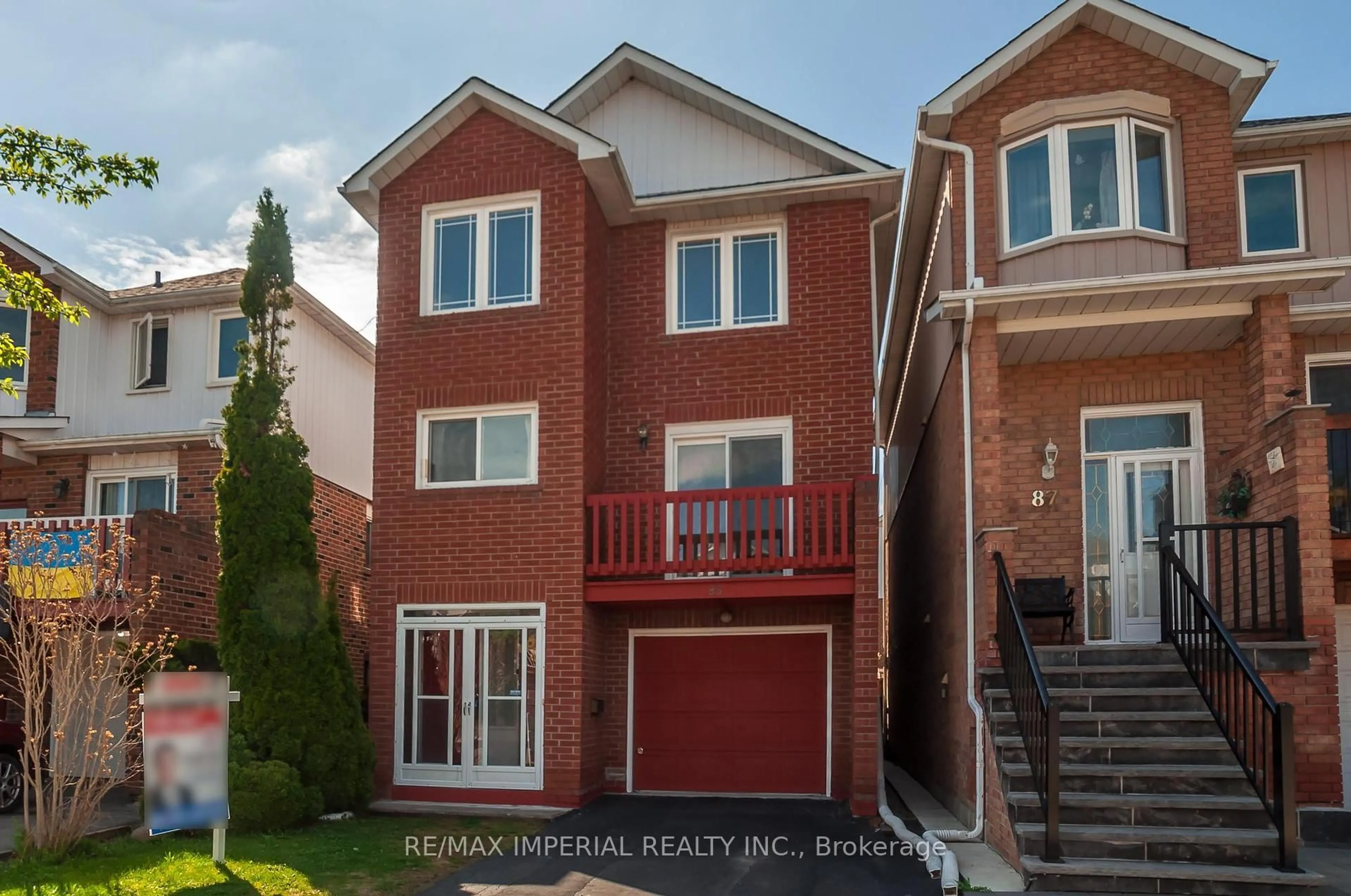 Home with brick exterior material, street for 85 Festival Dr, Toronto Ontario M2R 3T9