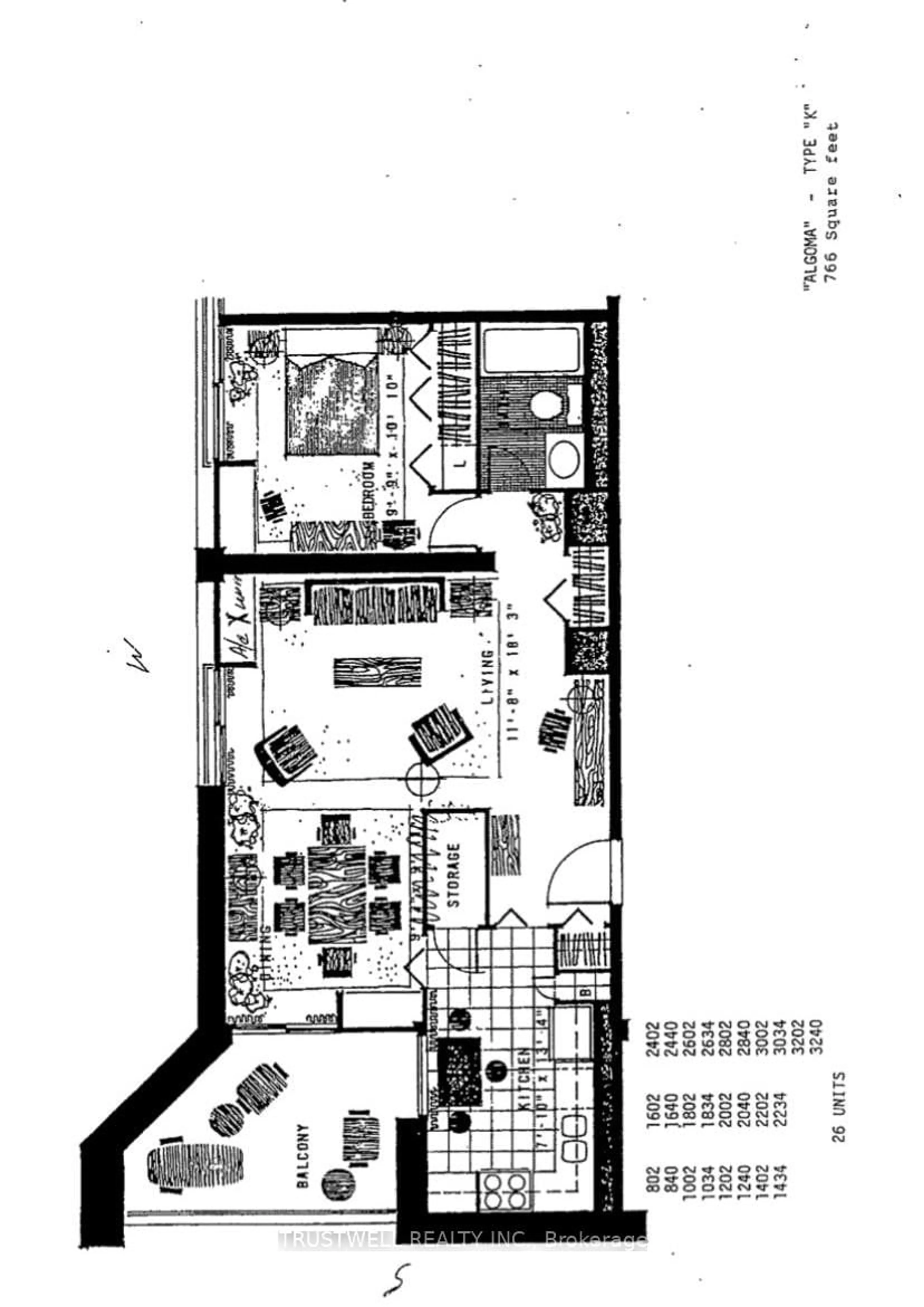 Floor plan for 33 Harbour Sq #3240, Toronto Ontario M5J 2G2