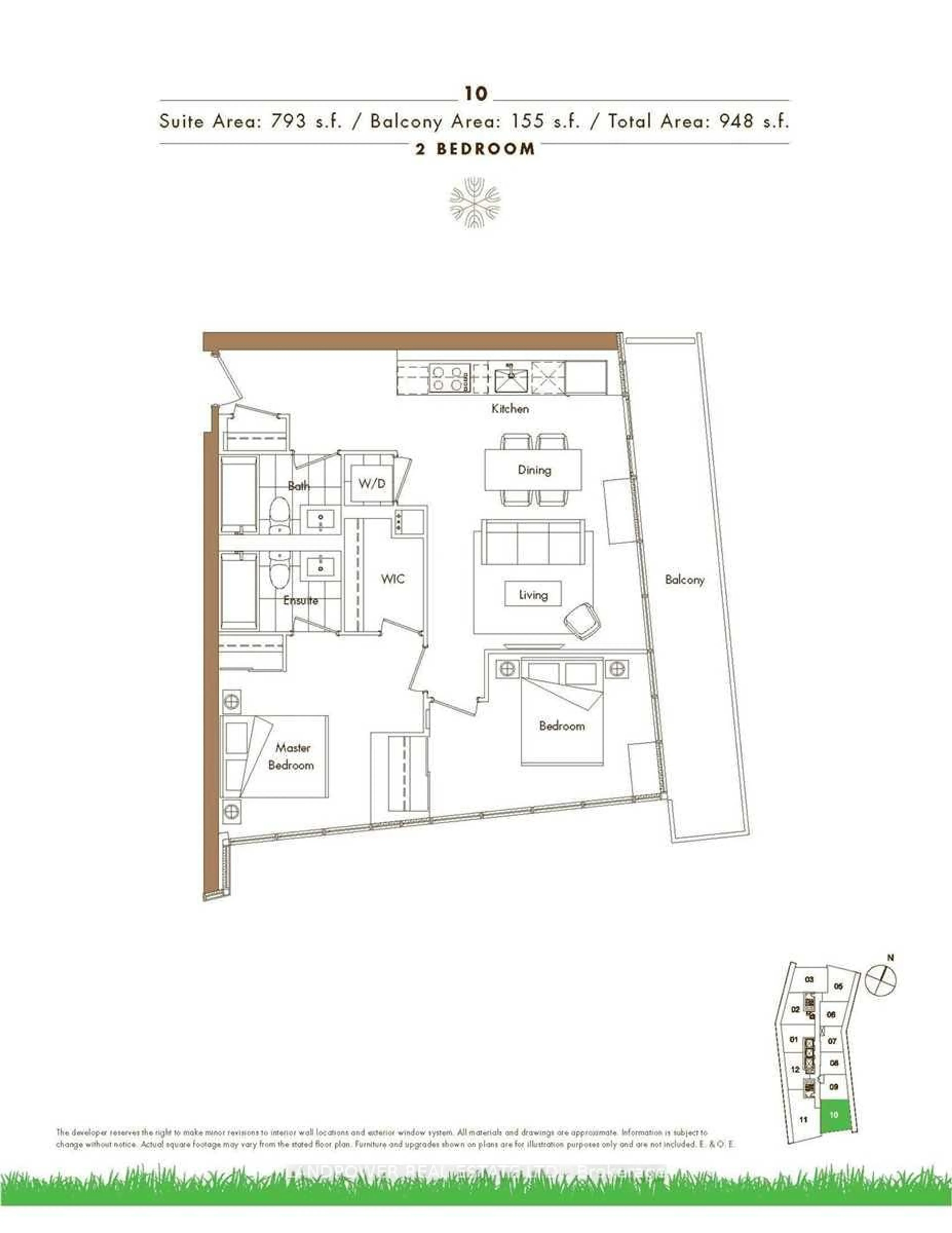 Floor plan for 115 McMahon Dr #PH 10, Toronto Ontario M2K 0E3