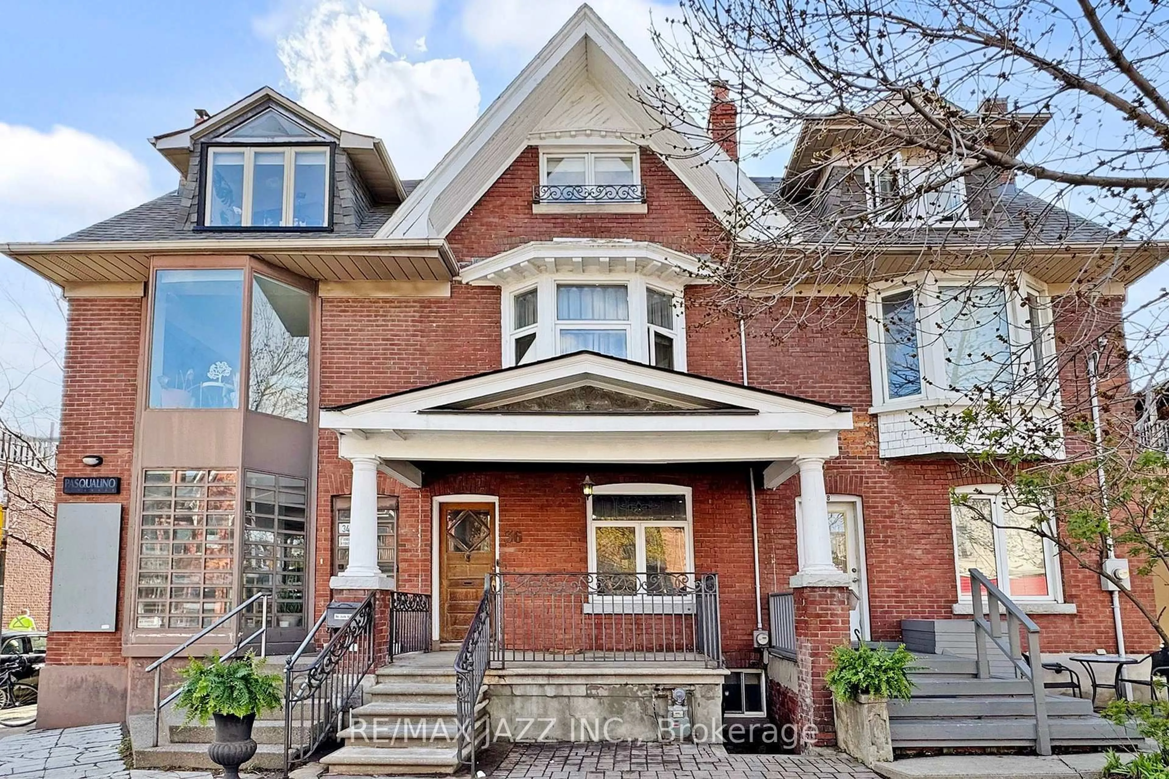Home with brick exterior material, street for 36 Clinton St, Toronto Ontario M6J 2P2