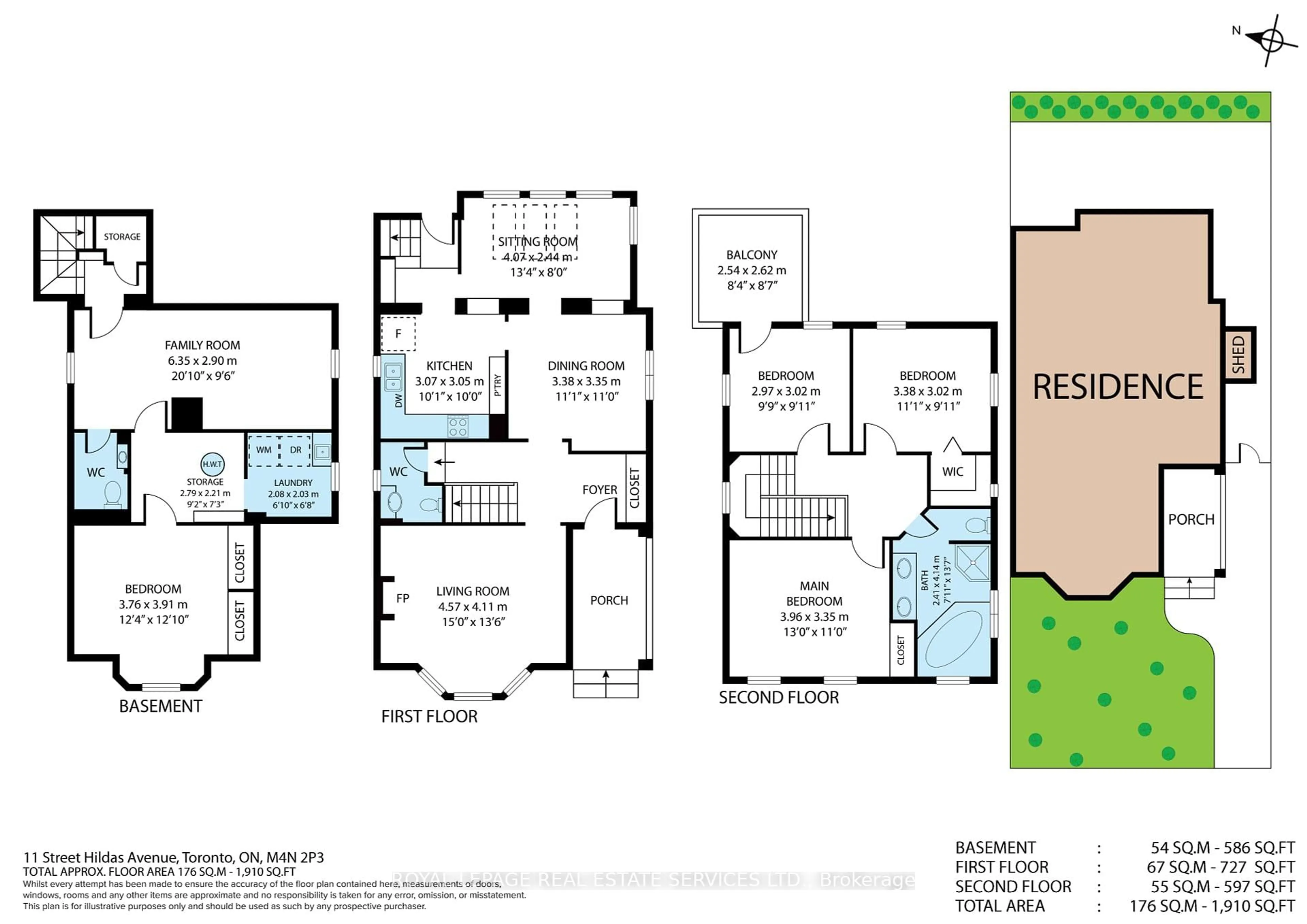 Floor plan for 11 St Hildas Ave, Toronto Ontario M4N 2P3