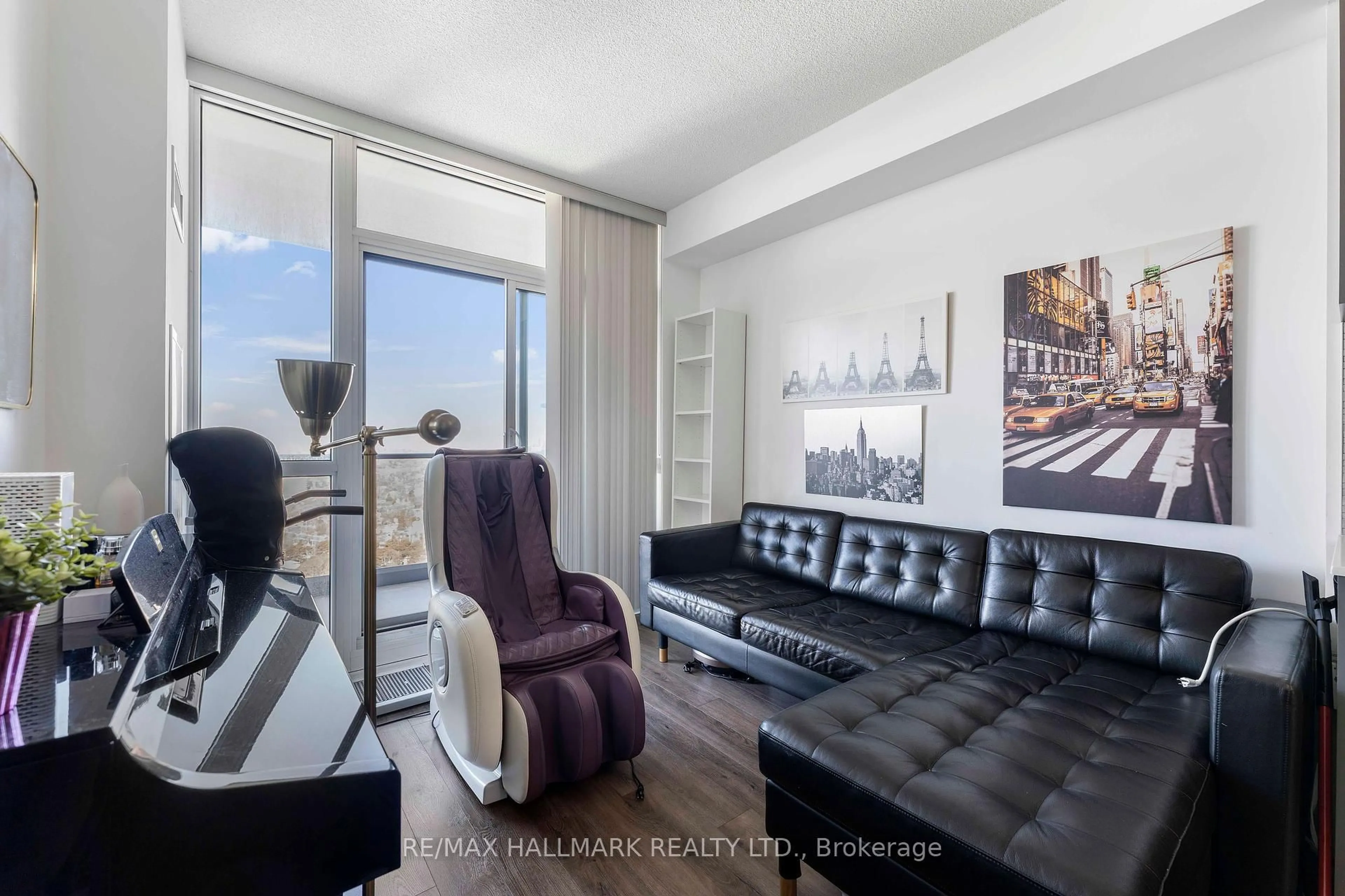 Living room with furniture, unknown for 56 Forest Manr #2105, Toronto Ontario M2J 1M6