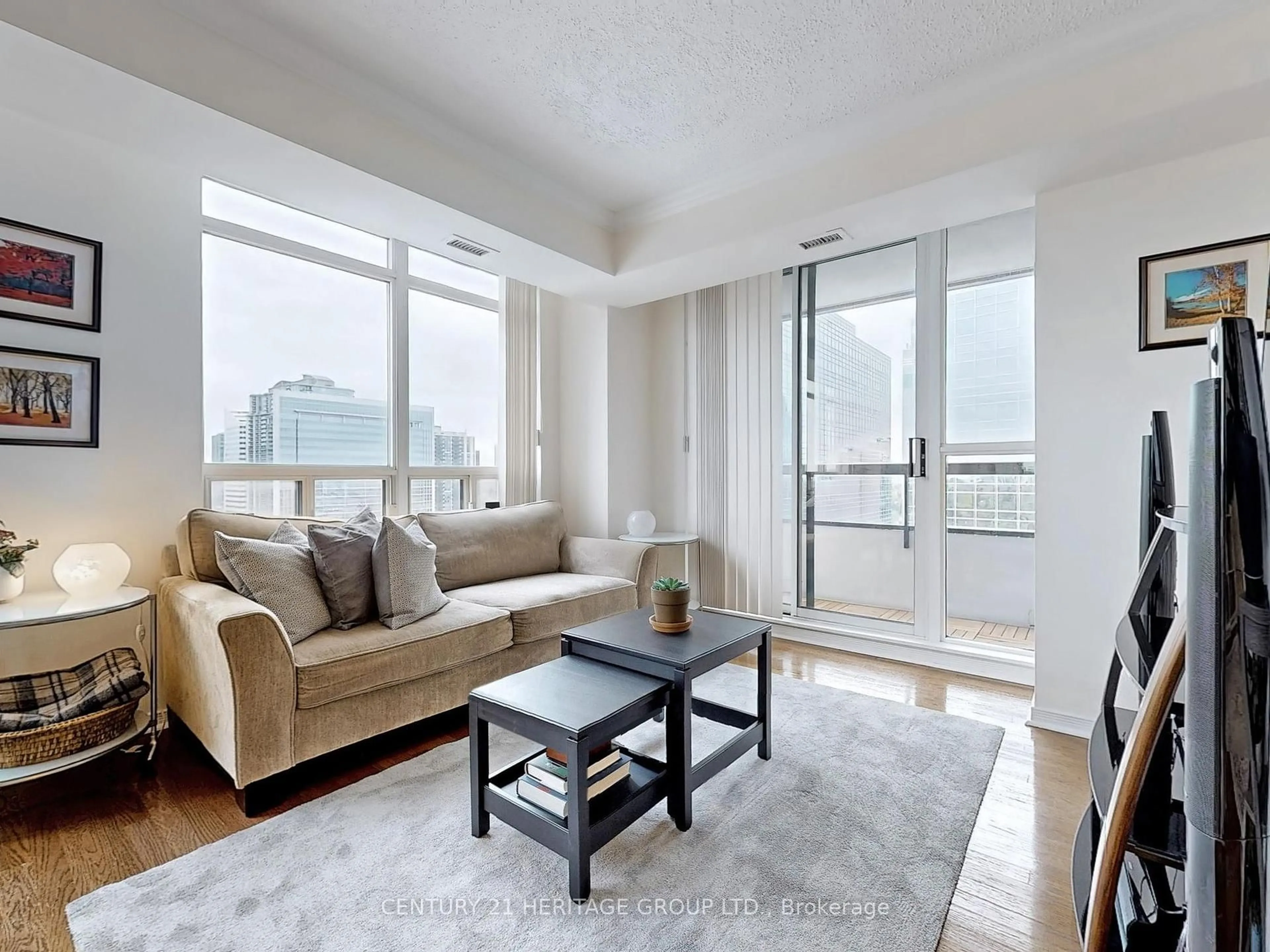 Living room with furniture, unknown for 33 Empress Ave #1510, Toronto Ontario M2N 6Y7