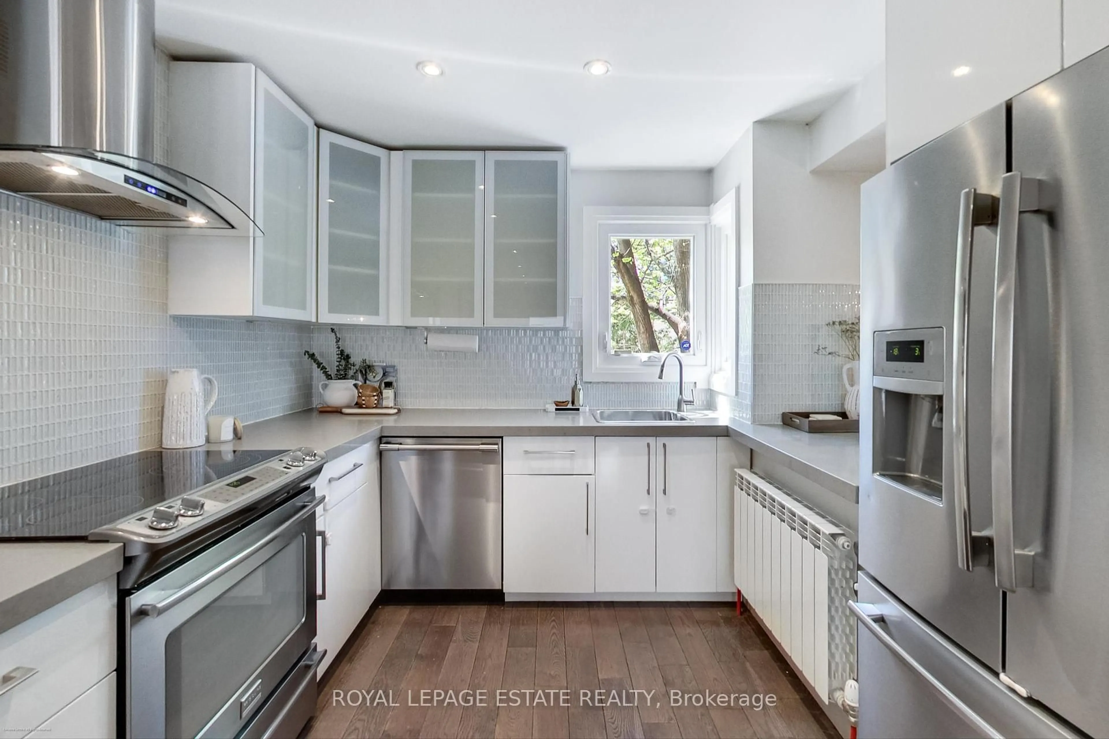 Contemporary kitchen, ceramic/tile floor for 243 Ontario St, Toronto Ontario M5A 2V6