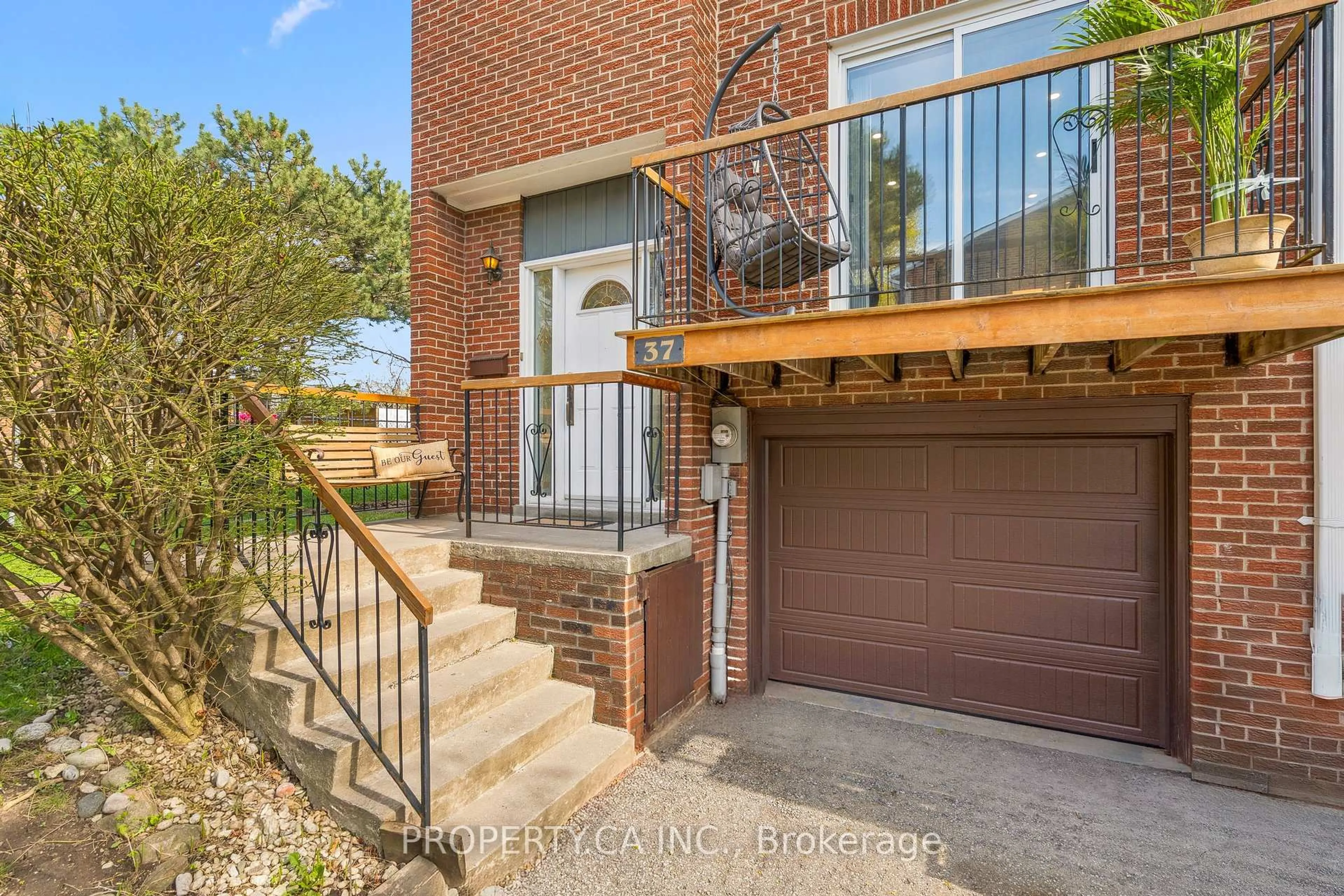 Home with brick exterior material, street for 37 Black Hawk Way, Toronto Ontario M2R 3L5
