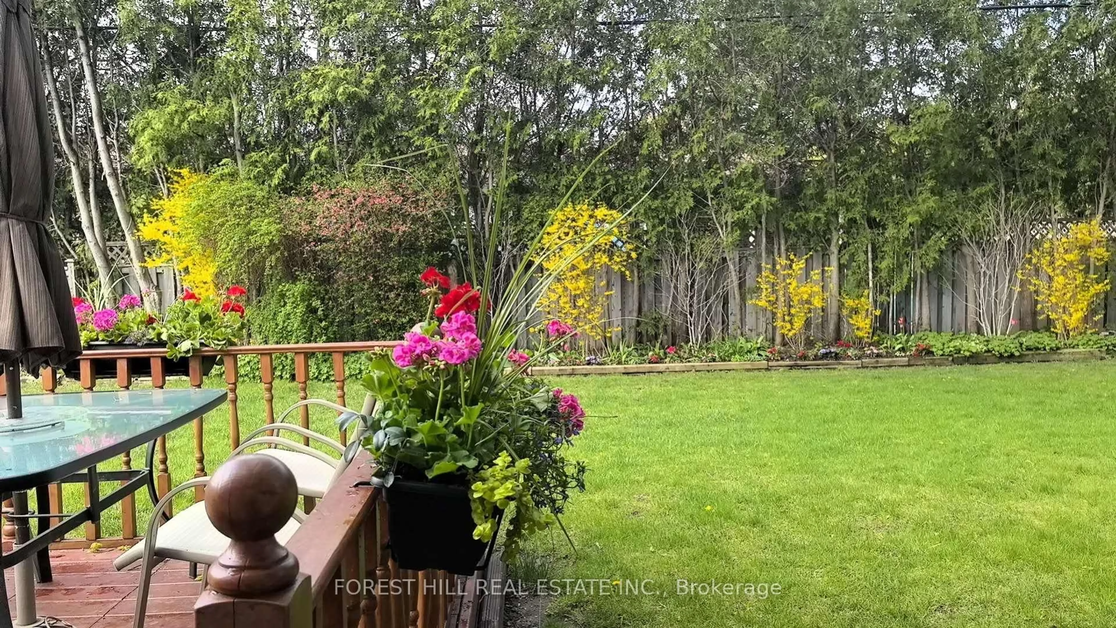 Patio, forest/trees view for 5 Parmbelle Cres, Toronto Ontario M3A 3G5