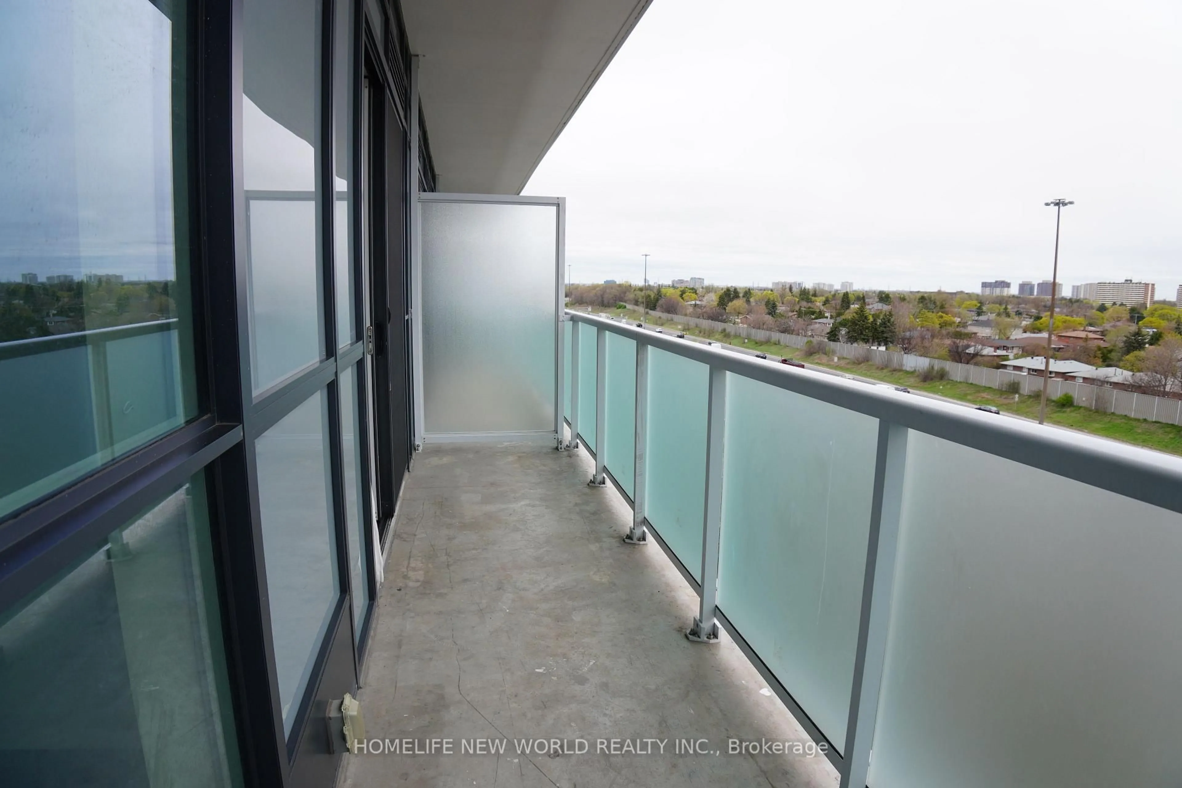 Balcony in the apartment, water/lake/river/ocean view for 188 Fairview Mall Dr #818, Toronto Ontario M2J 4T1