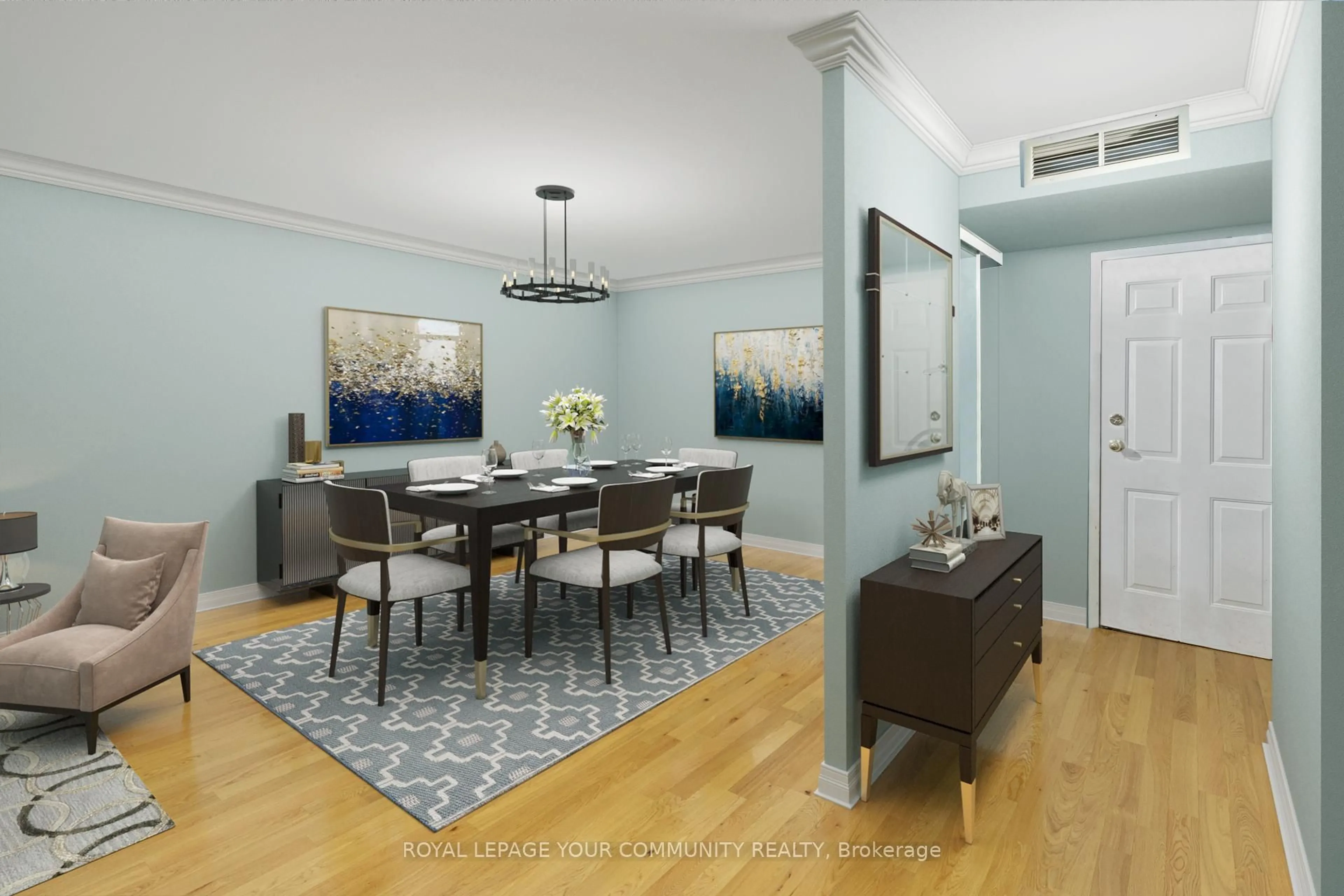 Dining room, unknown for 65 Scadding Ave #208, Toronto Ontario M5A 4L1