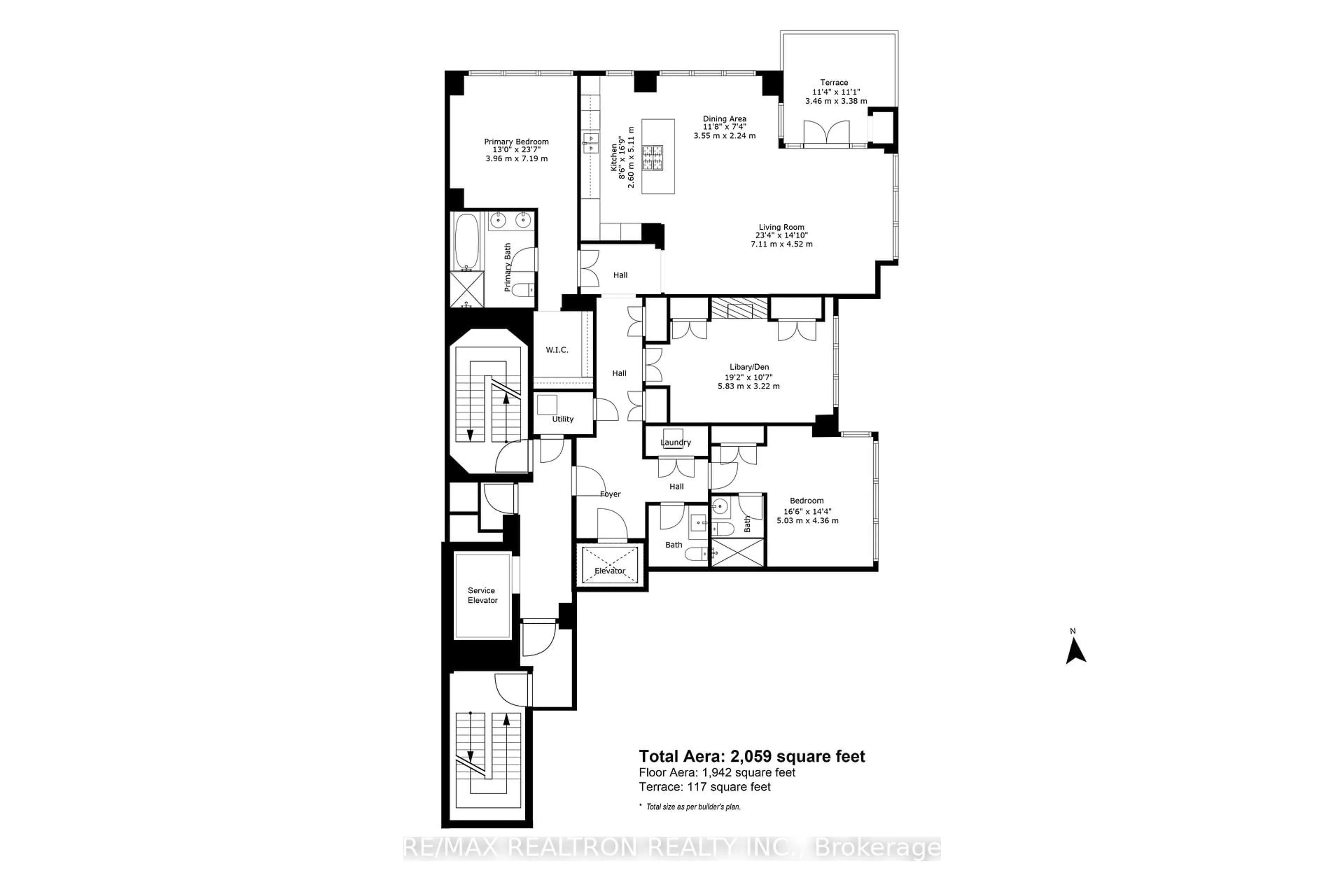 Floor plan for 206 Bloor St #801, Toronto Ontario M5S 1T8