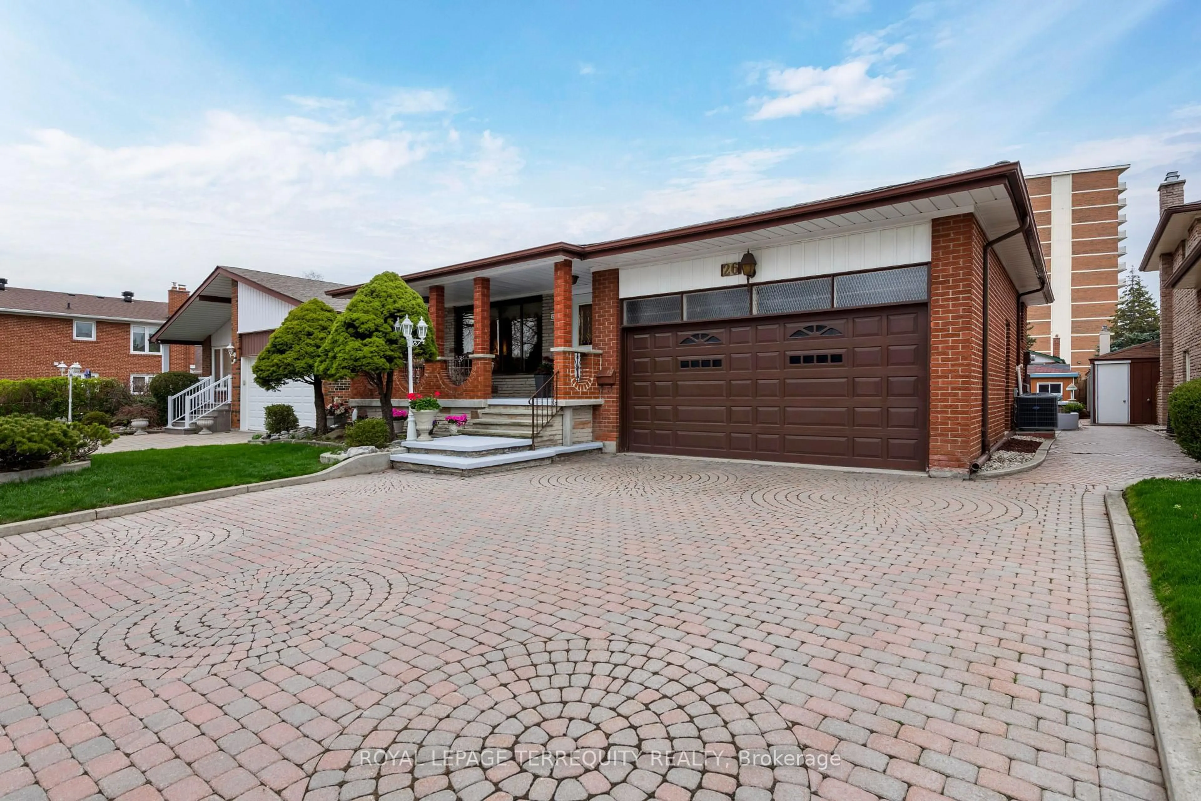 Home with brick exterior material, street for 26 Taverly Rd, Toronto Ontario M2J 4E5