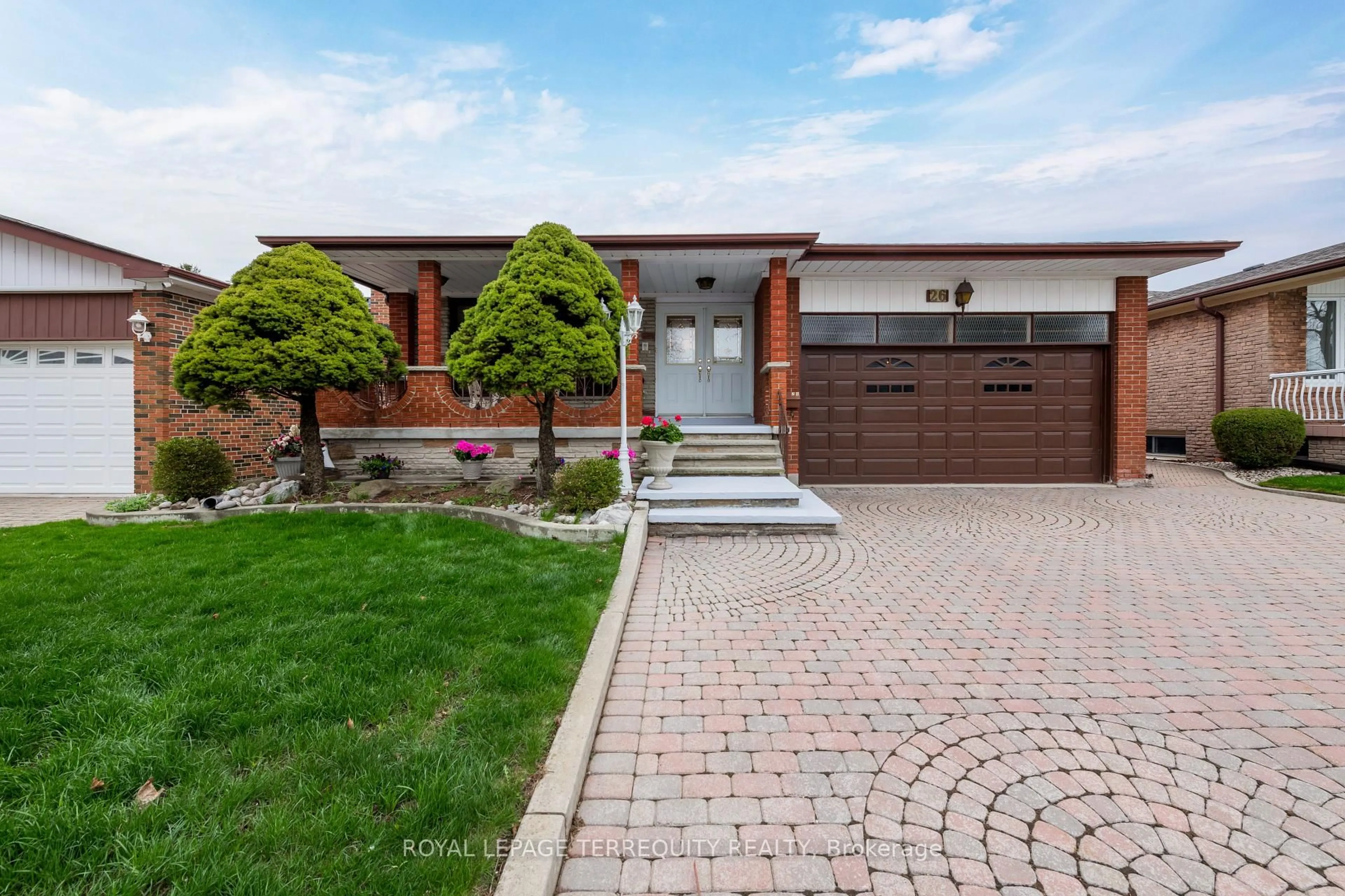 Home with brick exterior material, street for 26 Taverly Rd, Toronto Ontario M2J 4E5