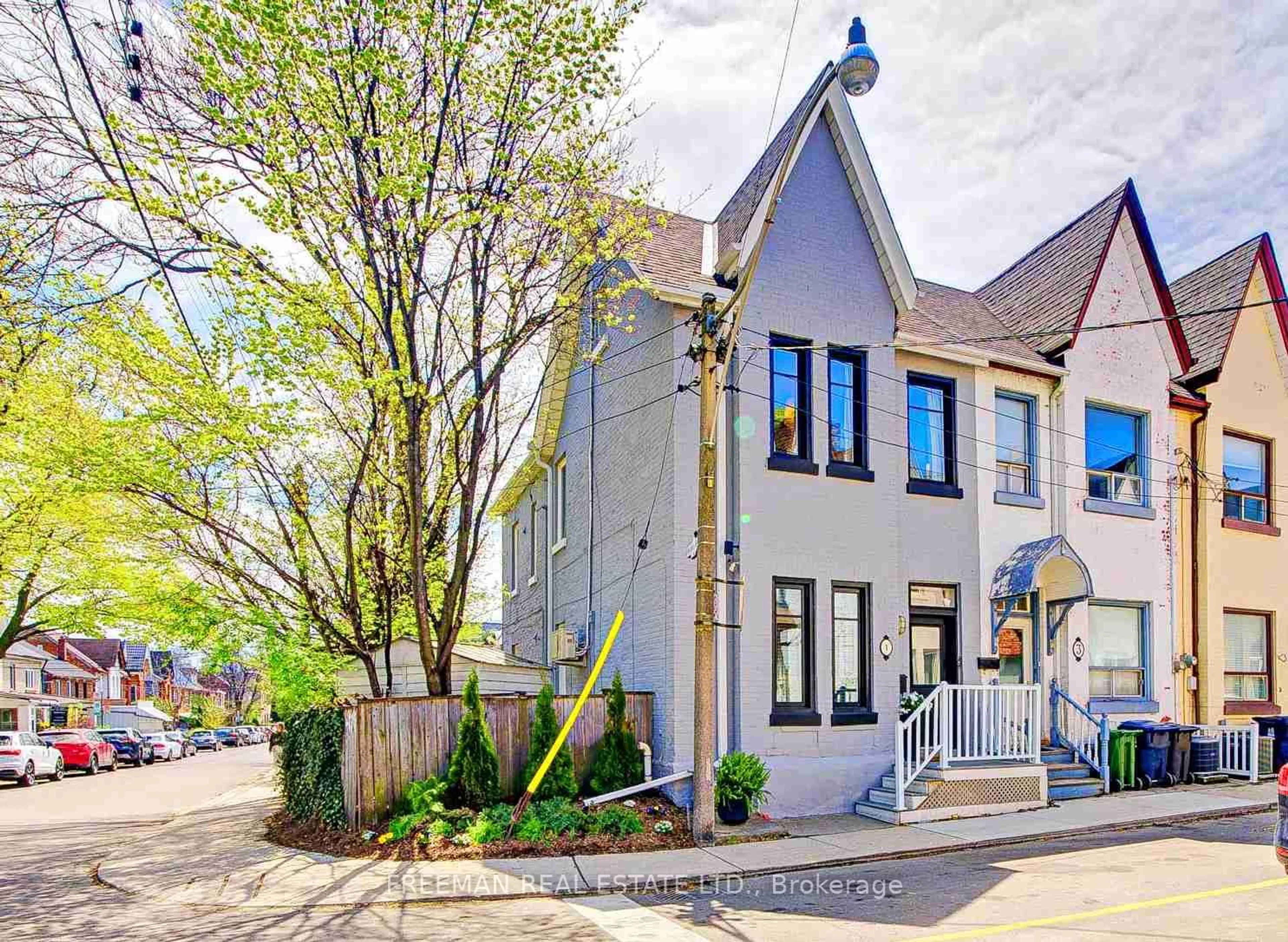 Home with brick exterior material, street for 1 Andrews Ave, Toronto Ontario M6J 1S2