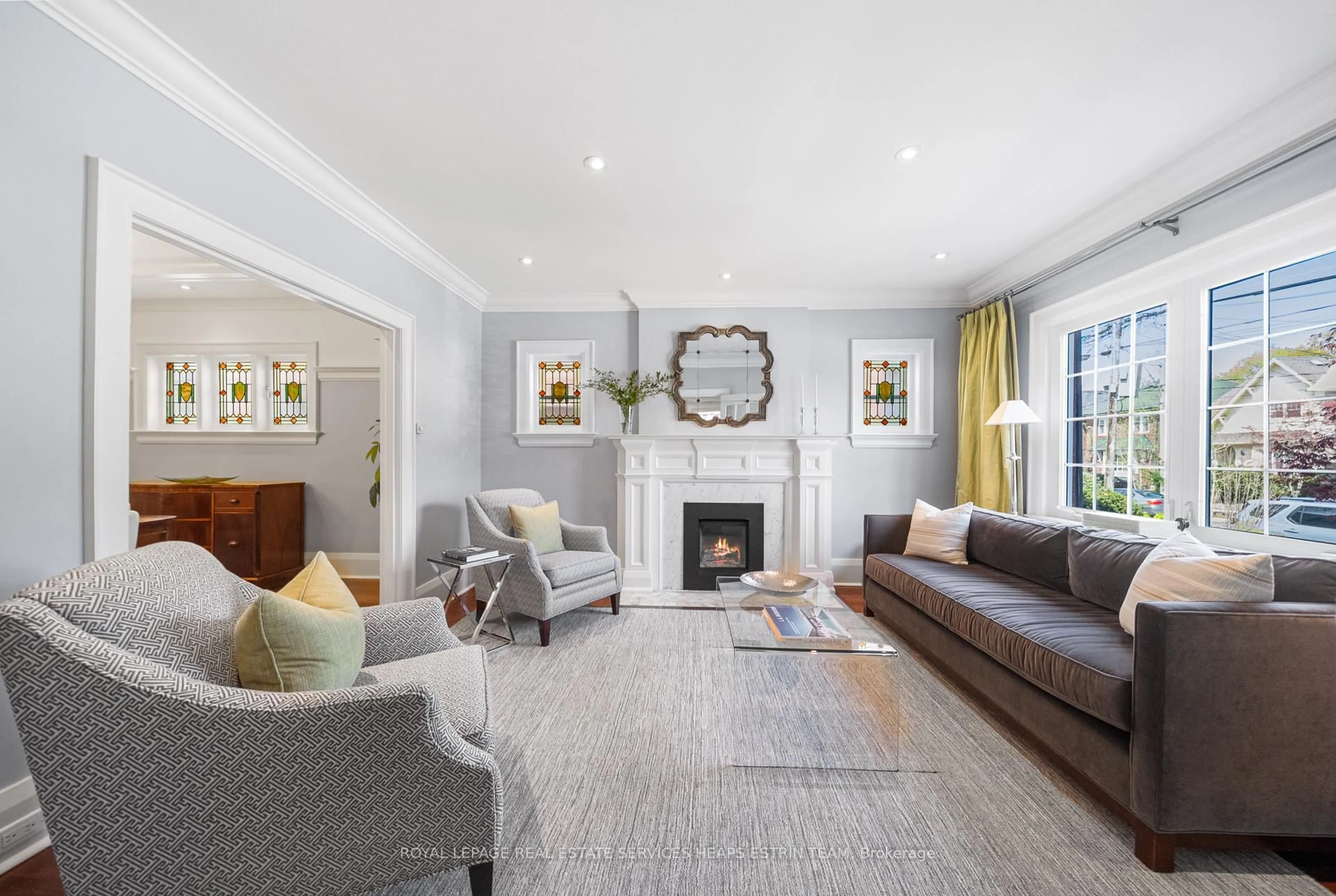 Living room with furniture, unknown for 129 Deloraine Ave, Toronto Ontario M5M 2B1