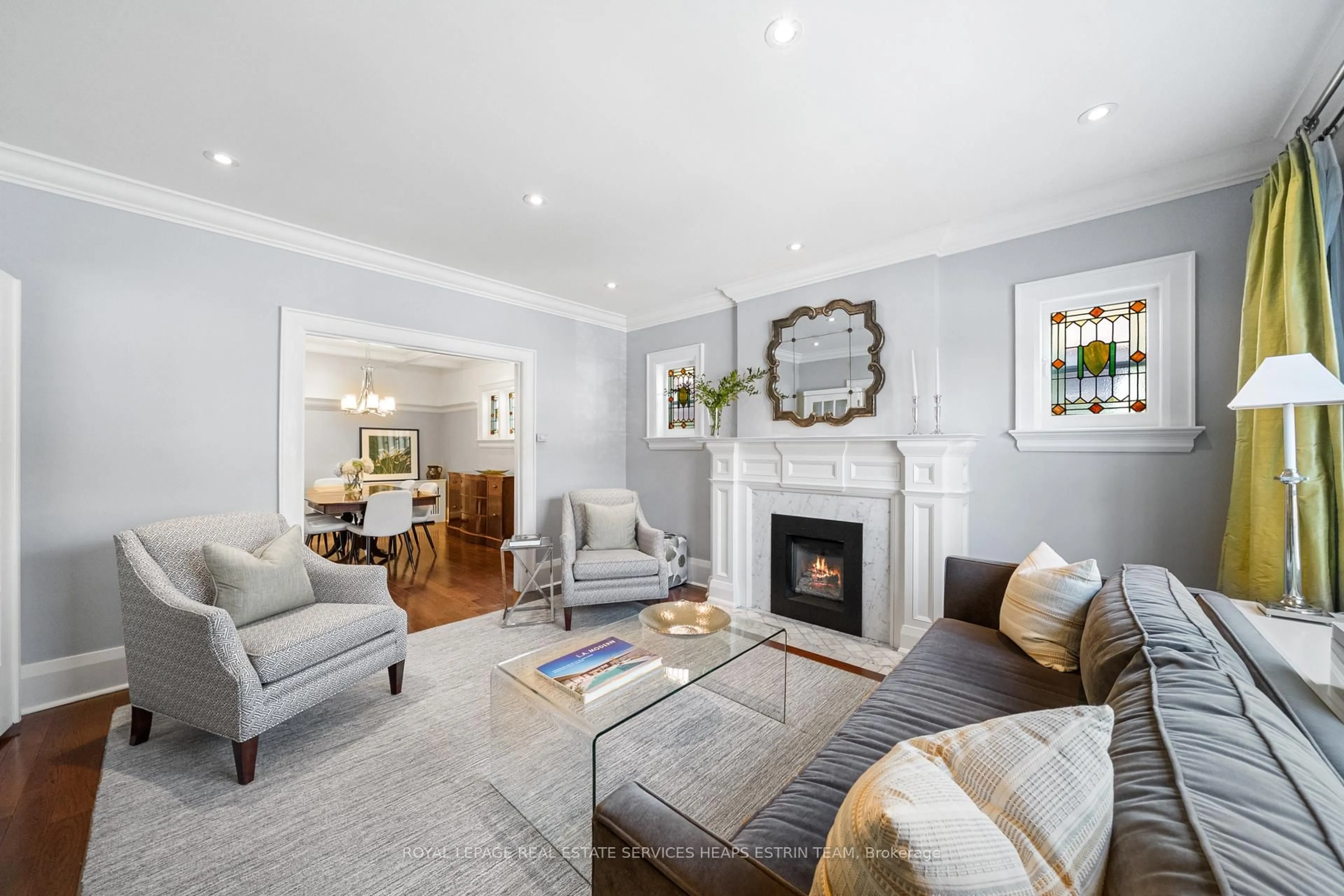 Living room with furniture, unknown for 129 Deloraine Ave, Toronto Ontario M5M 2B1