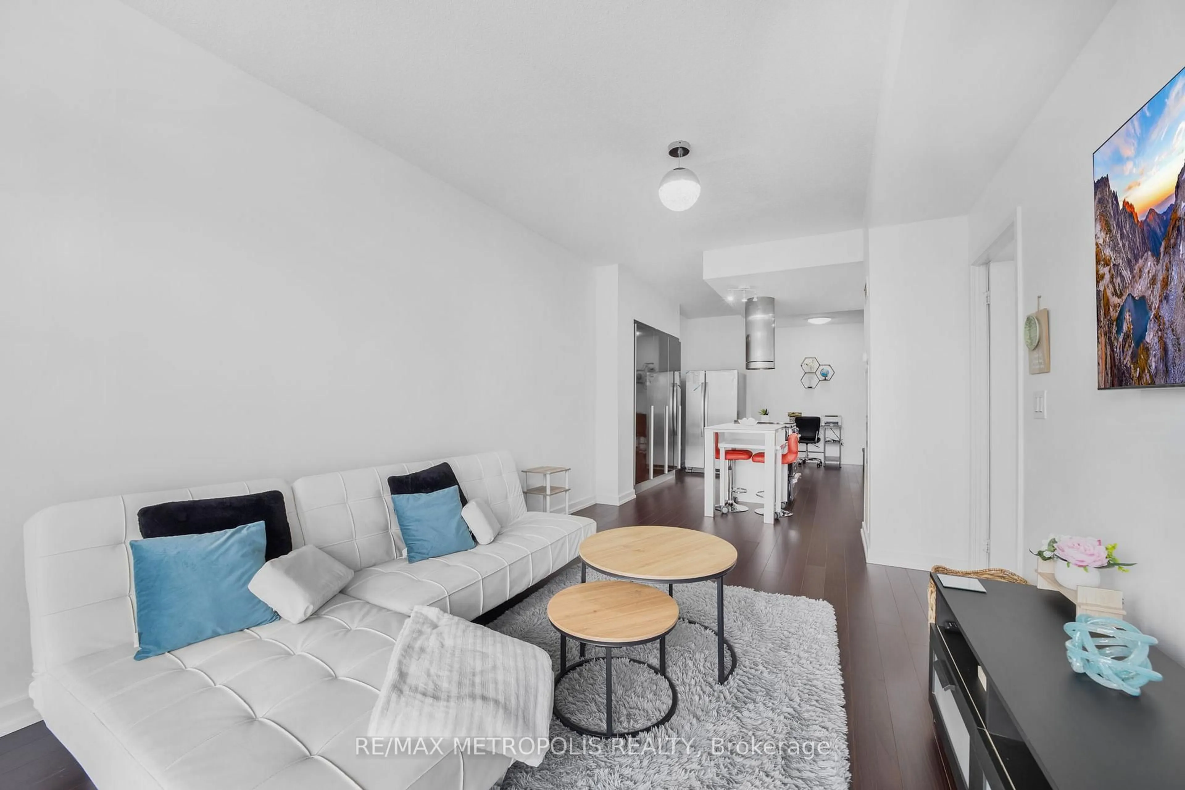 Living room with furniture, unknown for 38 Dan Leckie Way #1909, Toronto Ontario M5V 2V6