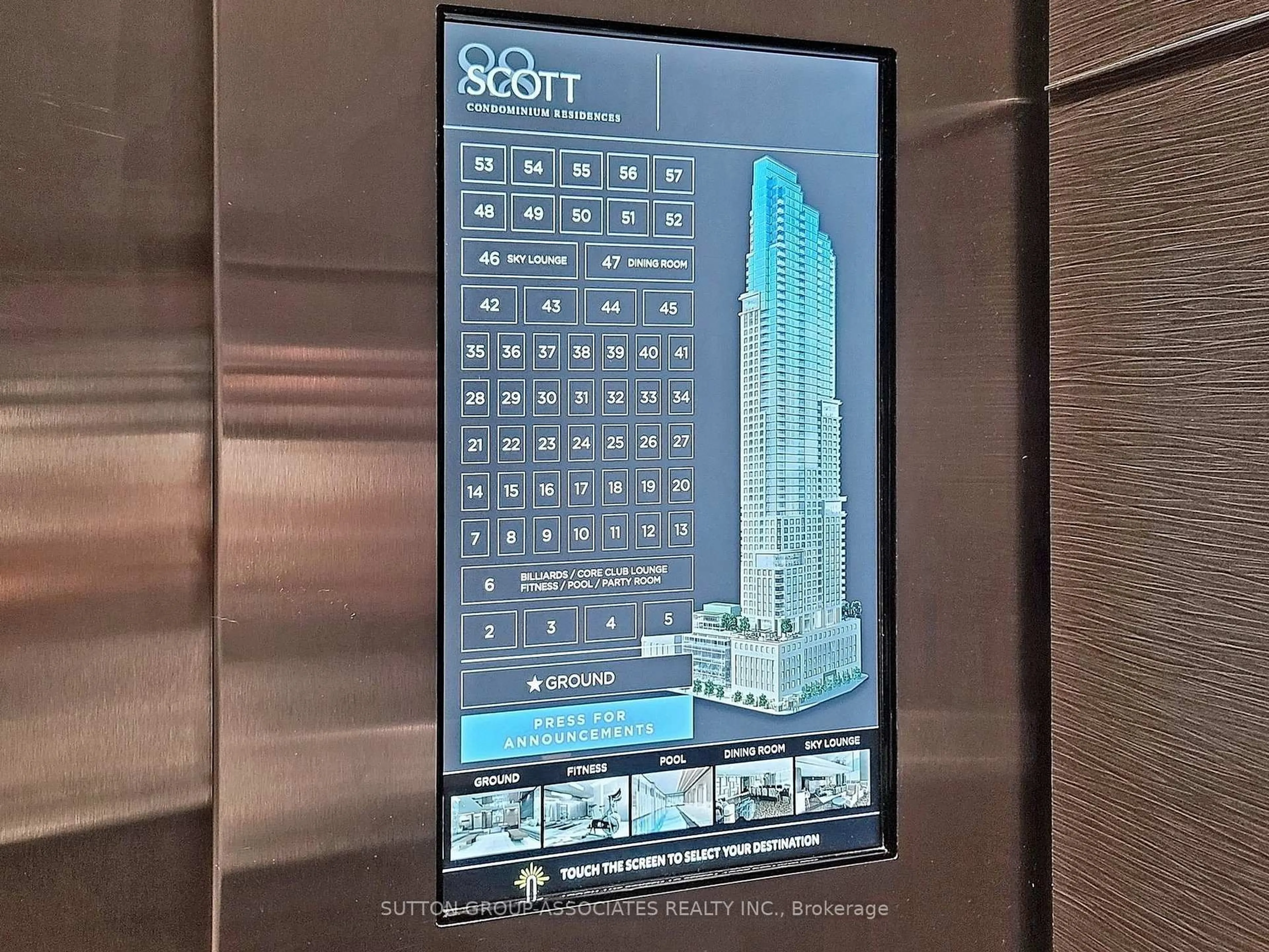 Lobby for 88 Scott St #3904, Toronto Ontario M5E 0A9