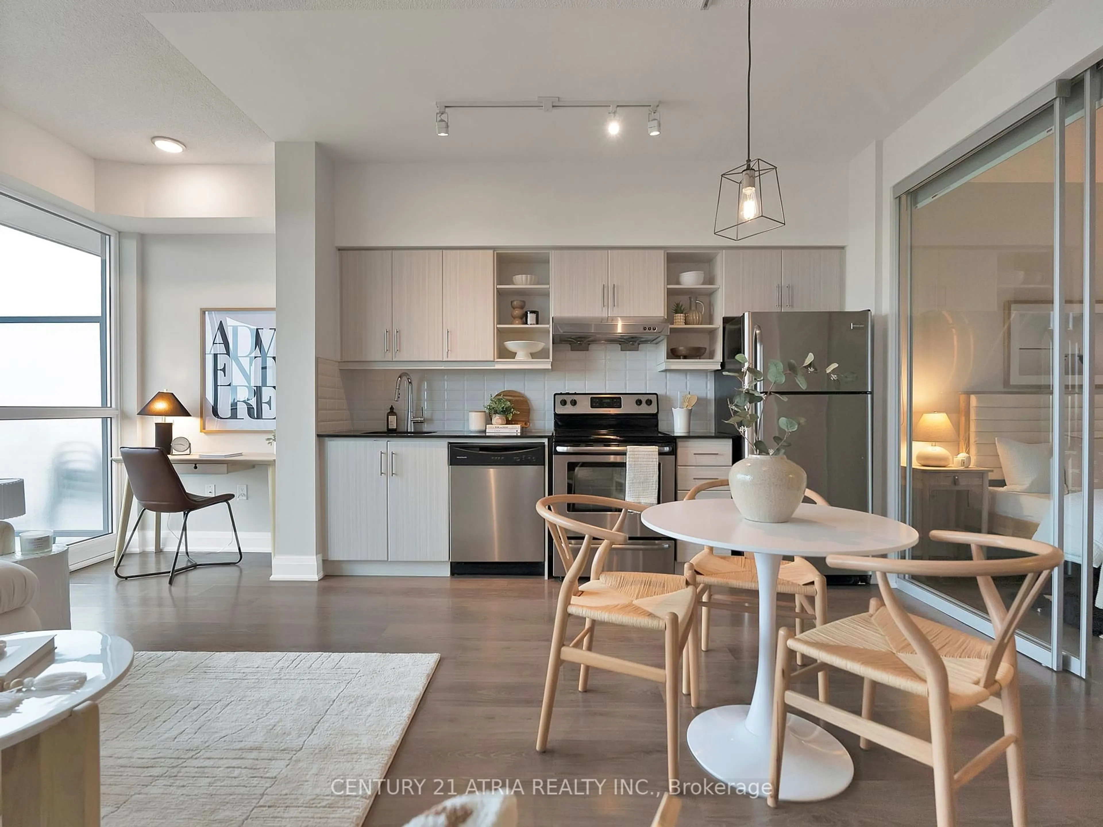 Open concept kitchen, unknown for 160 Vanerhoof Ave #LPH18, Toronto Ontario M4G 0B7